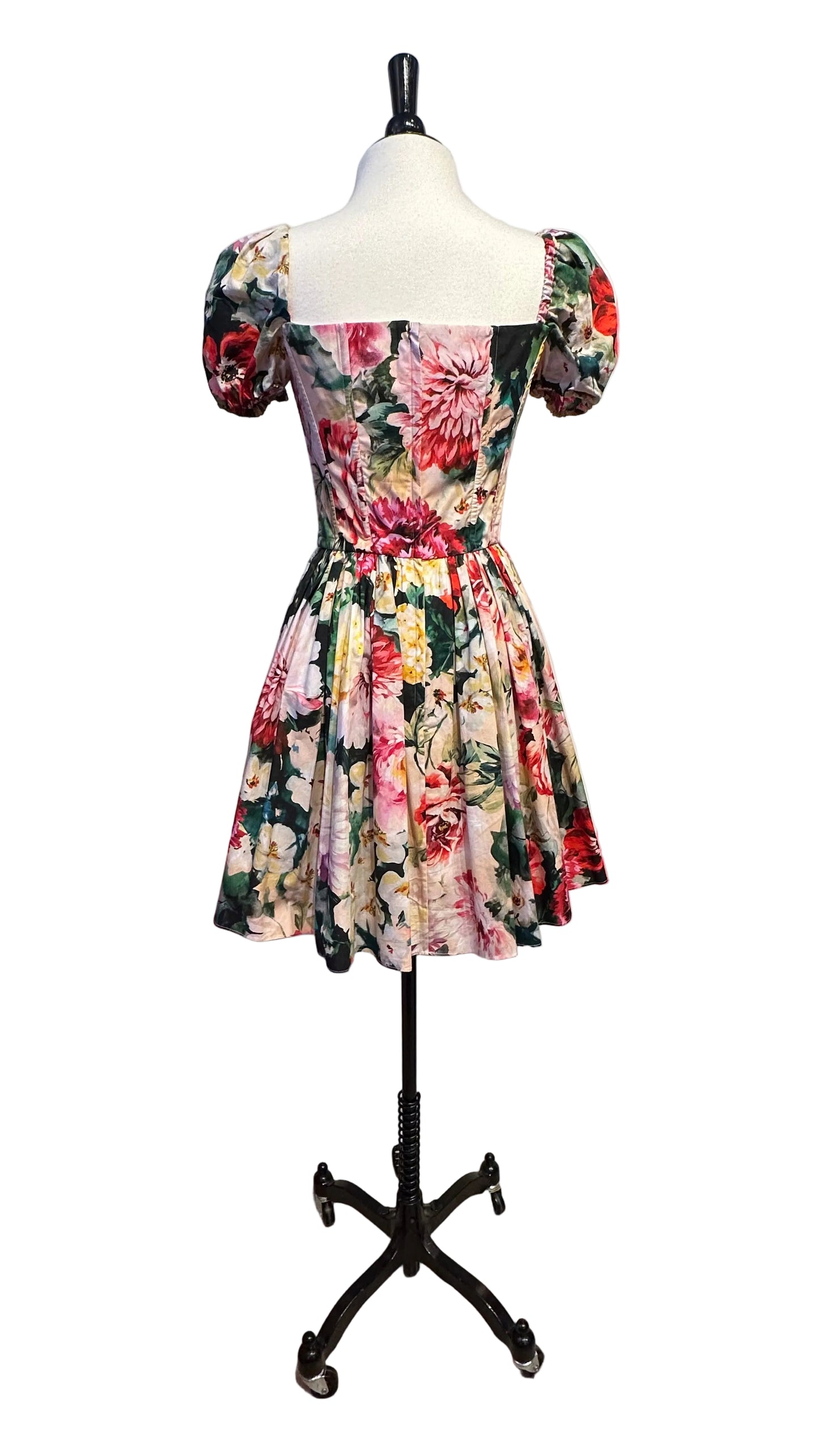 DOLCE & GABBANA - Floral Print Corset Dress - 40