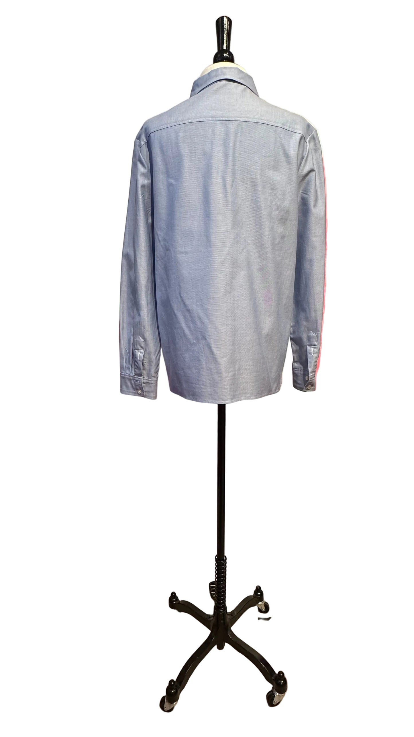 Chloe - Blue Button Up Monogram Top - 40