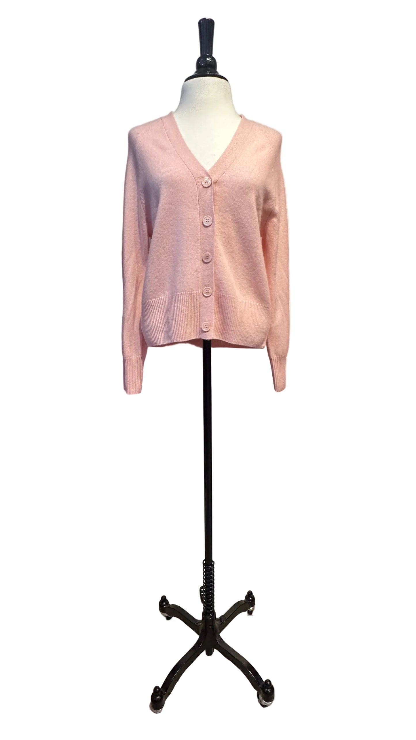 Marled - Ballet Pink Cashmere Cardigan - Small