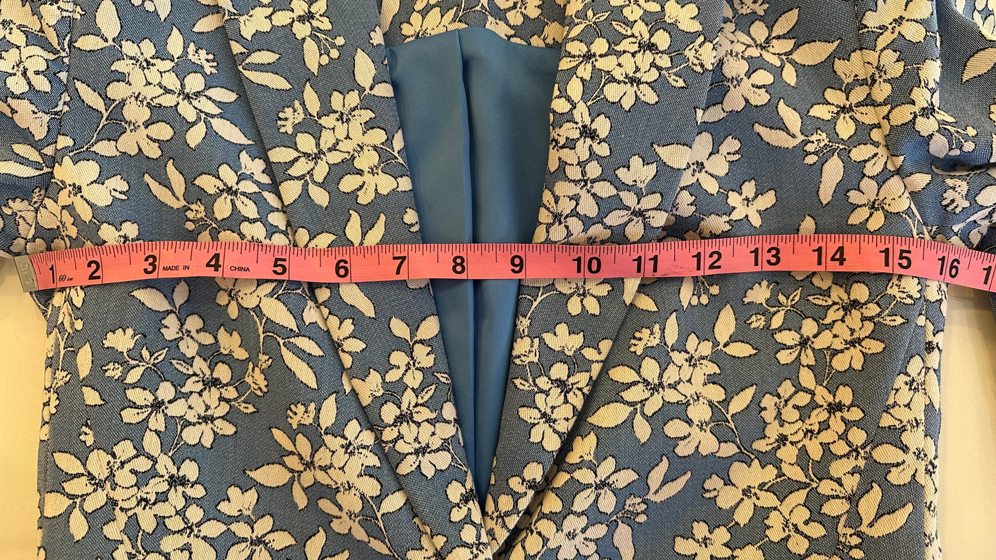 Alice + Olivia - Light Blue Floral Blazer - 2