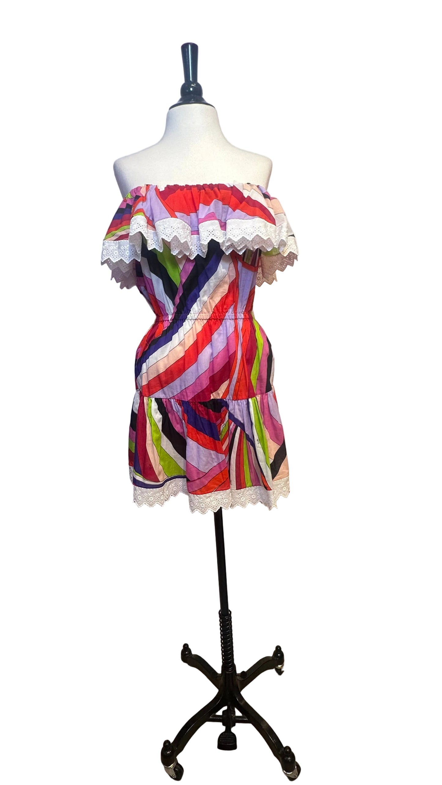 PUCCI - Multicolor Swirl Cotton Dress - 4