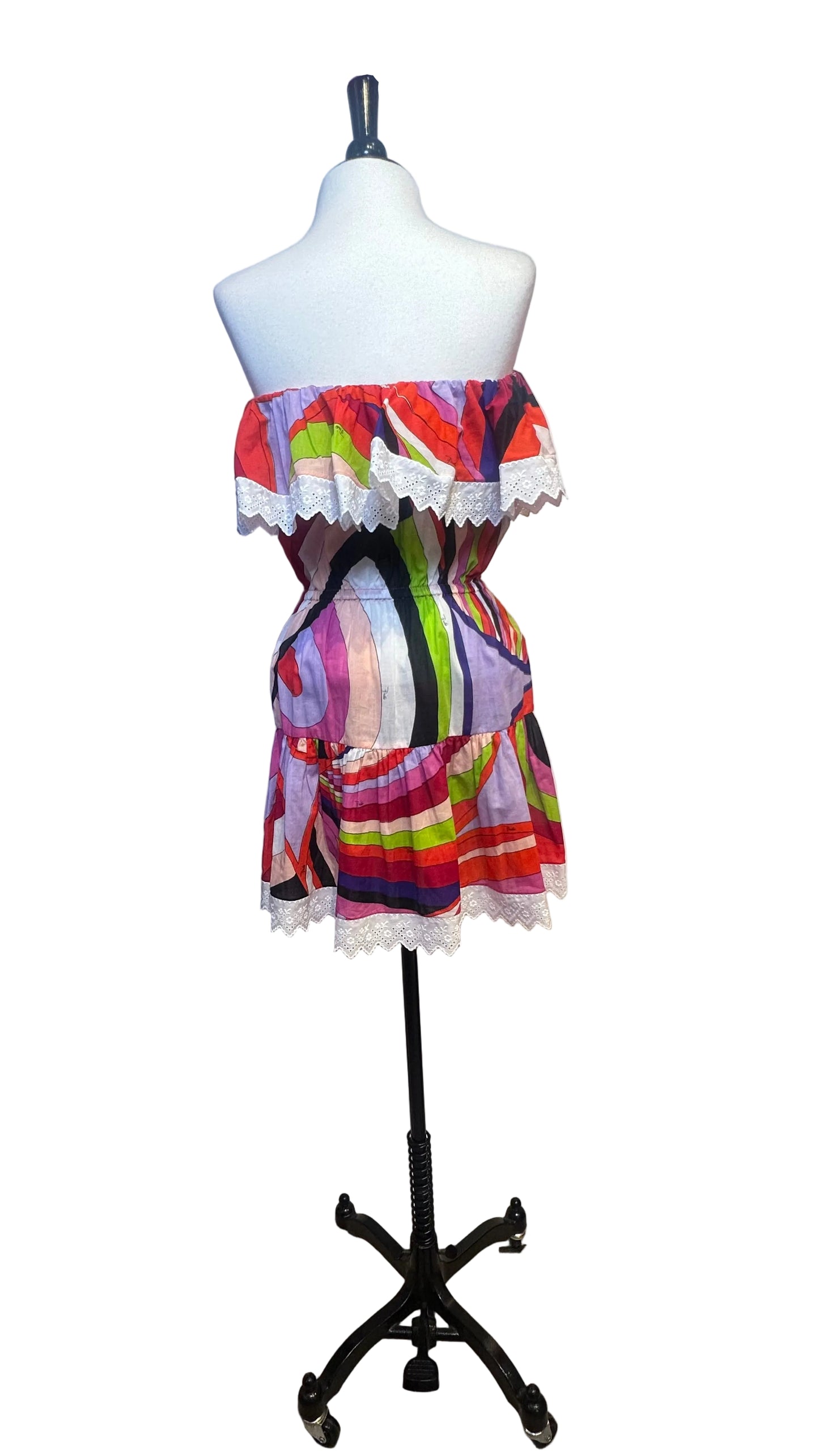 PUCCI - Multicolor Swirl Cotton Dress - 4