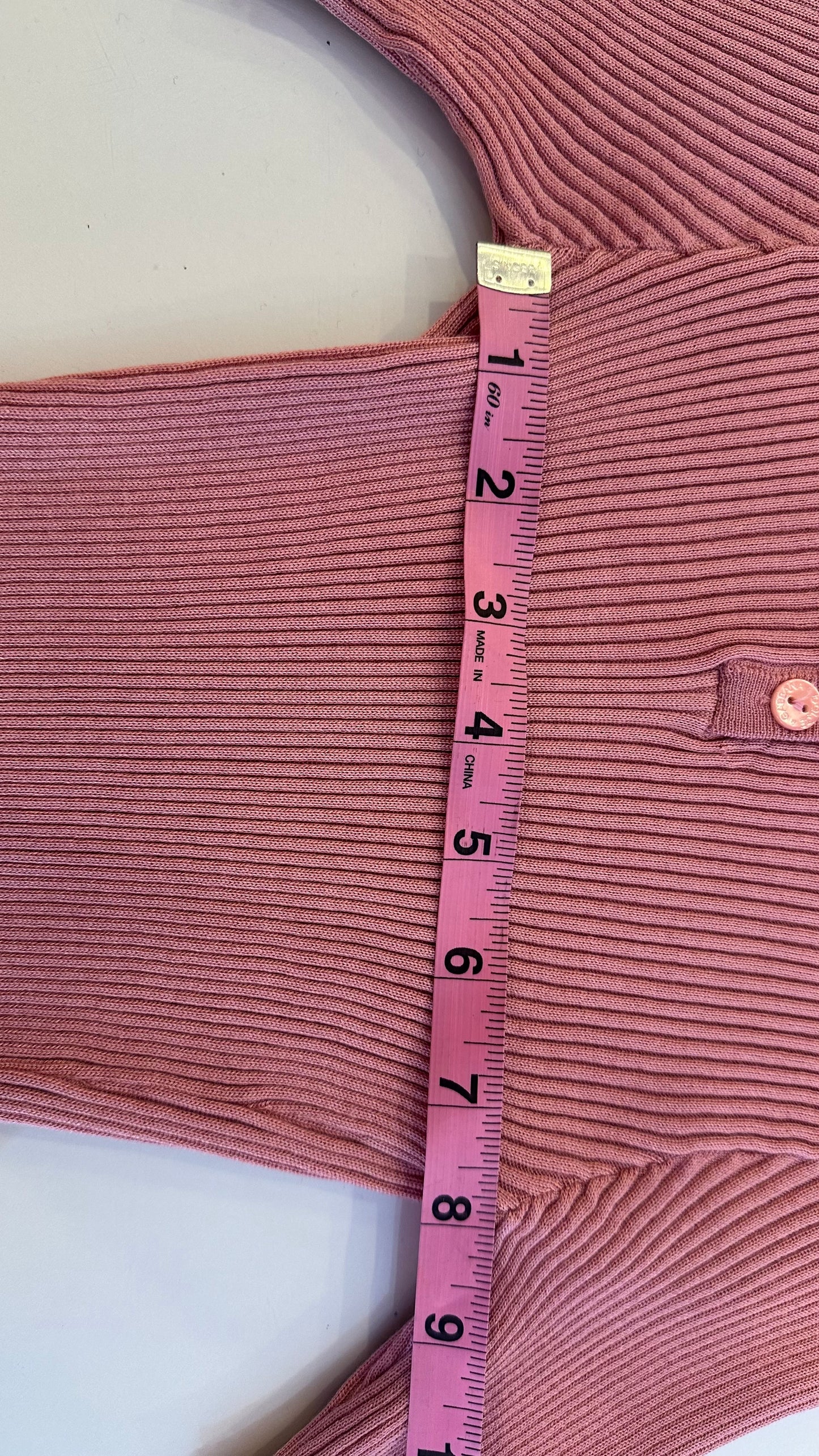 DOLCE & GABBANA - Pink Collared Knit Top - 40