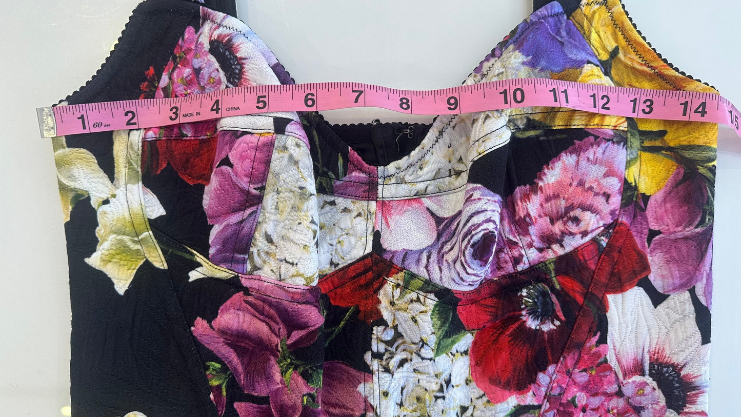 Dolce & Gabbana - Floral Bustier Dress with Pockets - 42