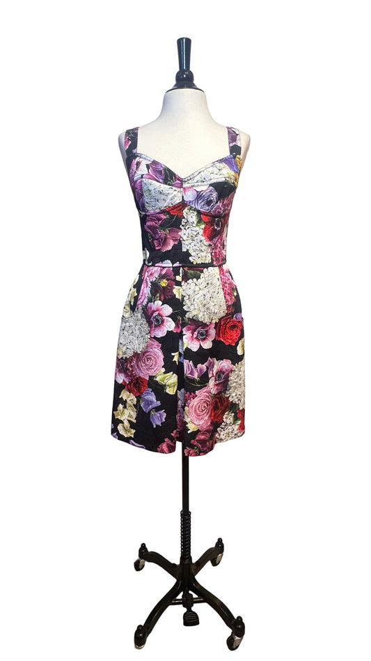 Dolce & Gabbana - Floral Bustier Dress with Pockets - 42