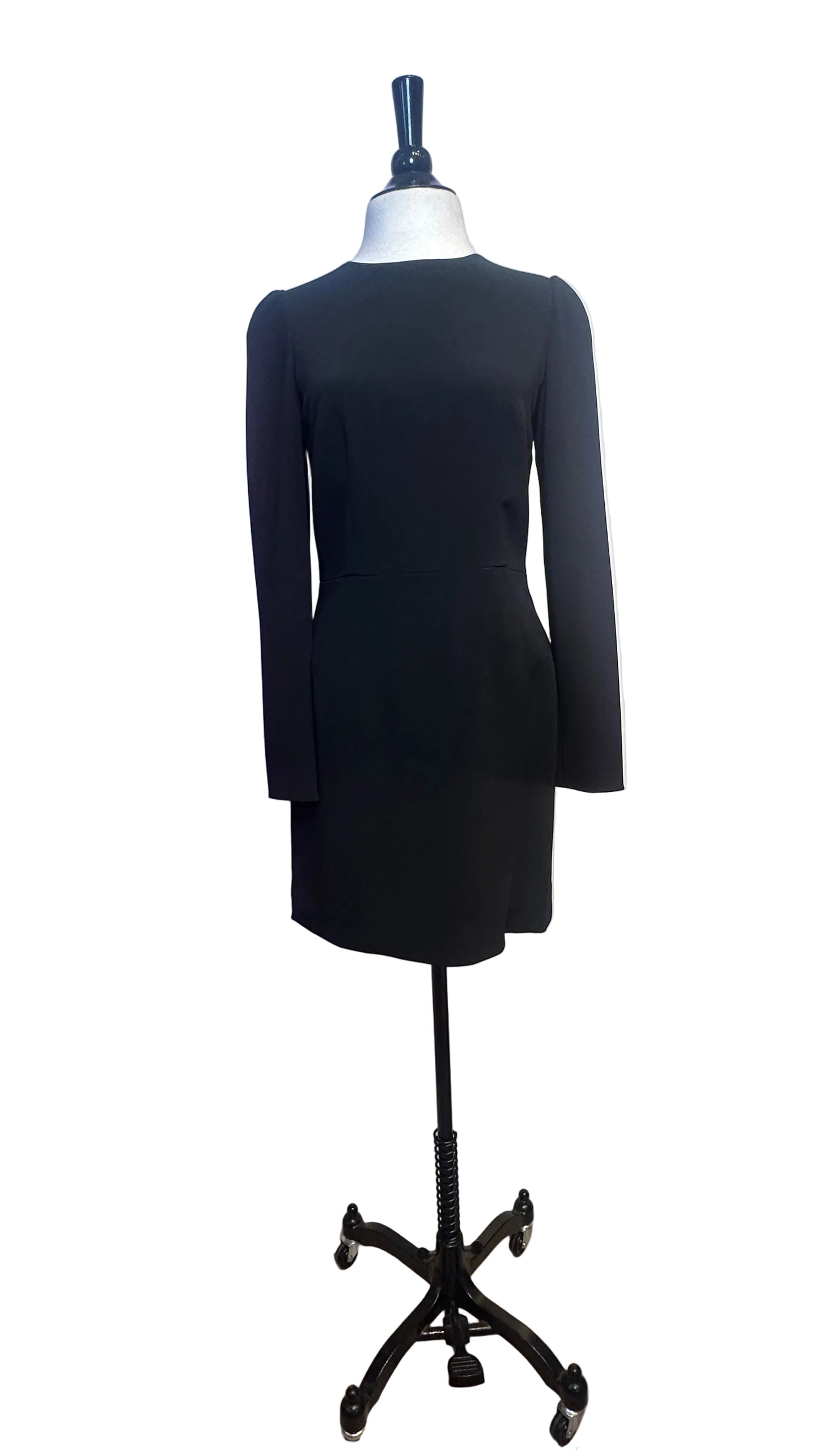 DOLCE & GABBANA - Black Long Sleeve Dress - 40
