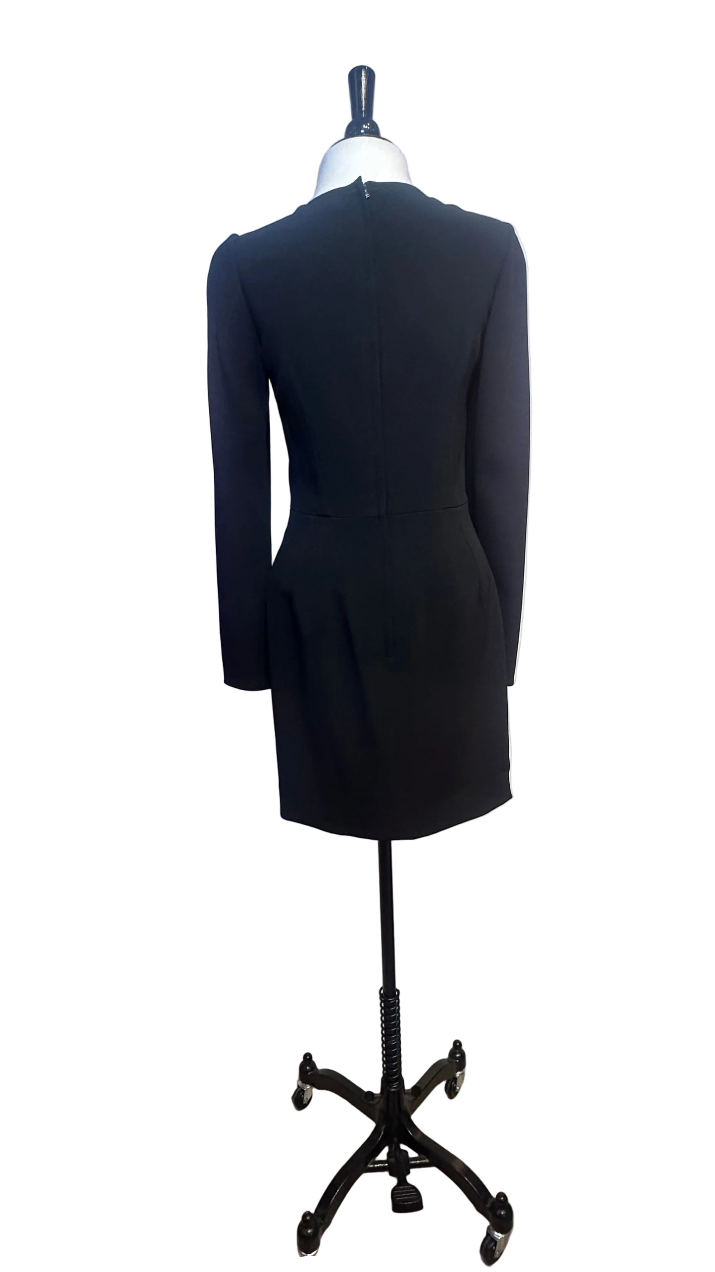 DOLCE & GABBANA - Black Long Sleeve Dress - 40