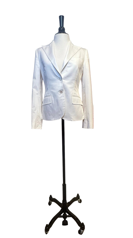 DOLCE & GABBANA - White Cotton Blazer - 40