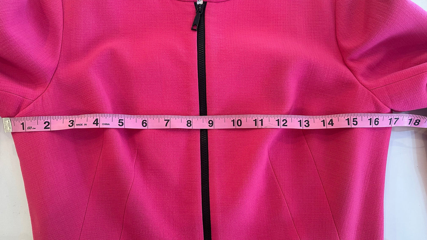 Lafayette 148 - Hot Pink Zip-Up Jacket - 2