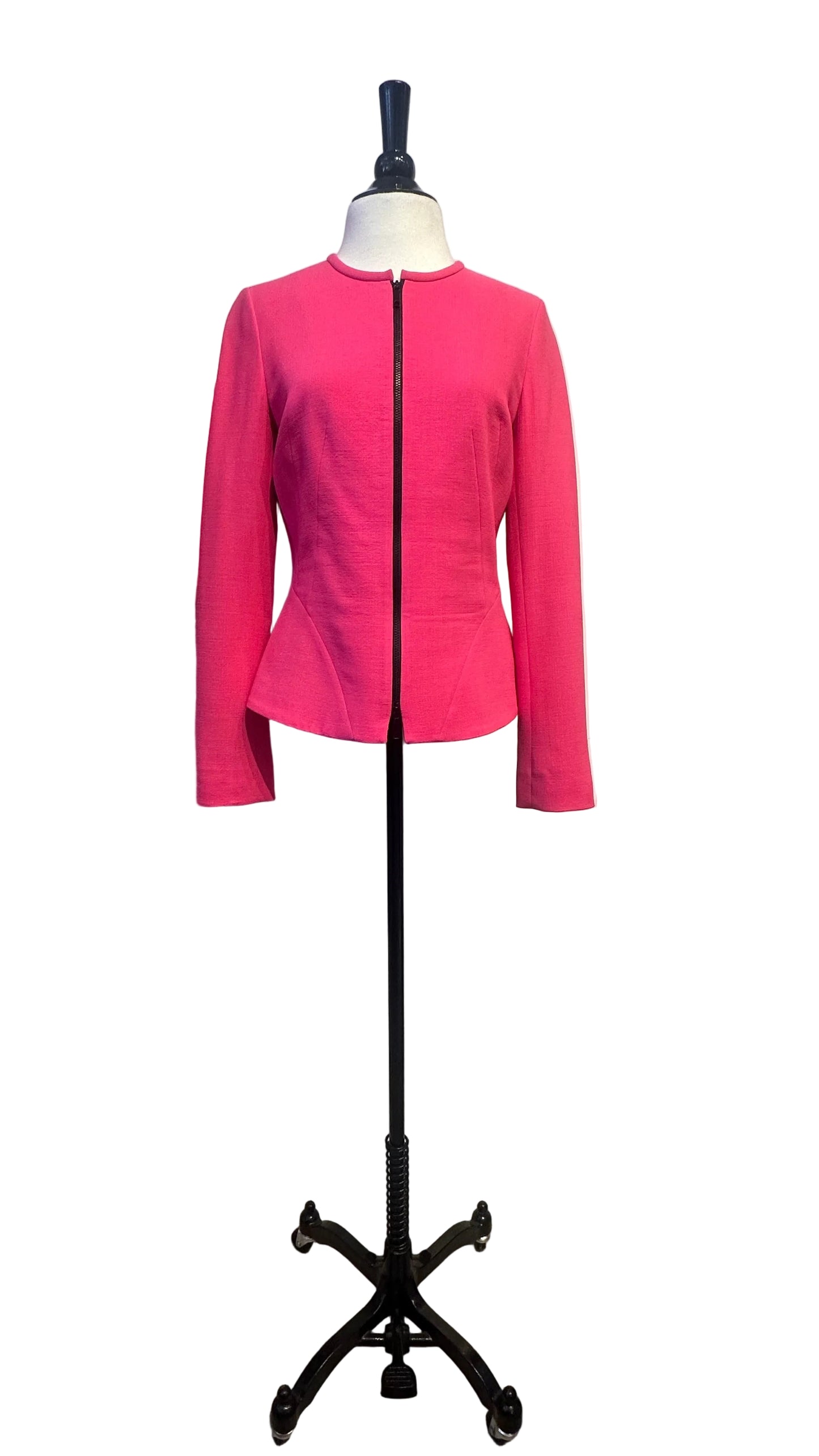 Lafayette 148 - Hot Pink Zip-Up Jacket - 2