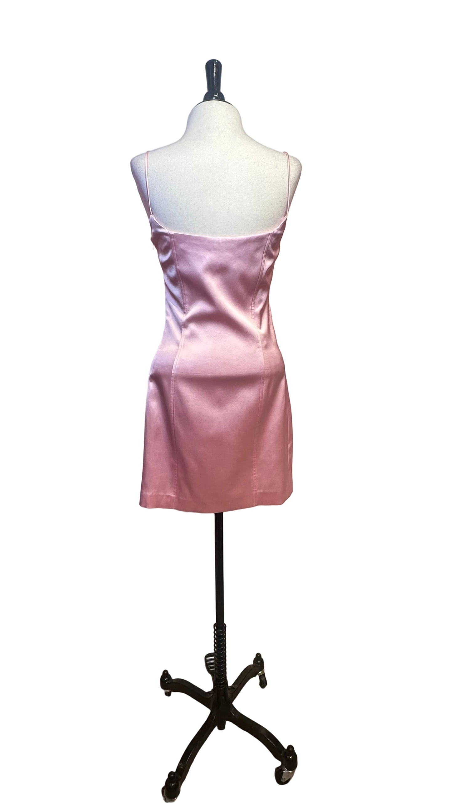 GAUGE81 - Ballet Pink Satin Minidress - Medium
