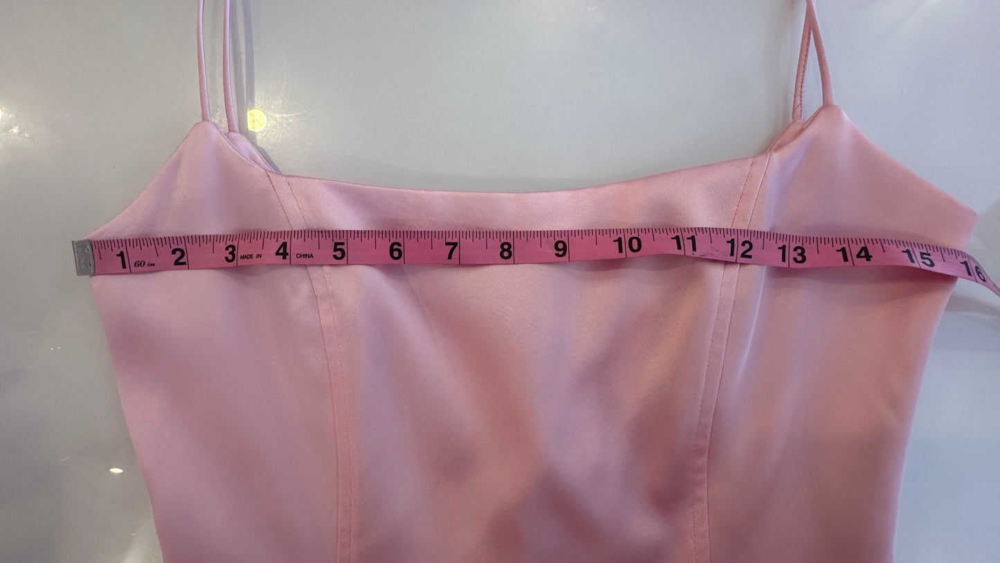 GAUGE81 - Ballet Pink Satin Minidress - Medium