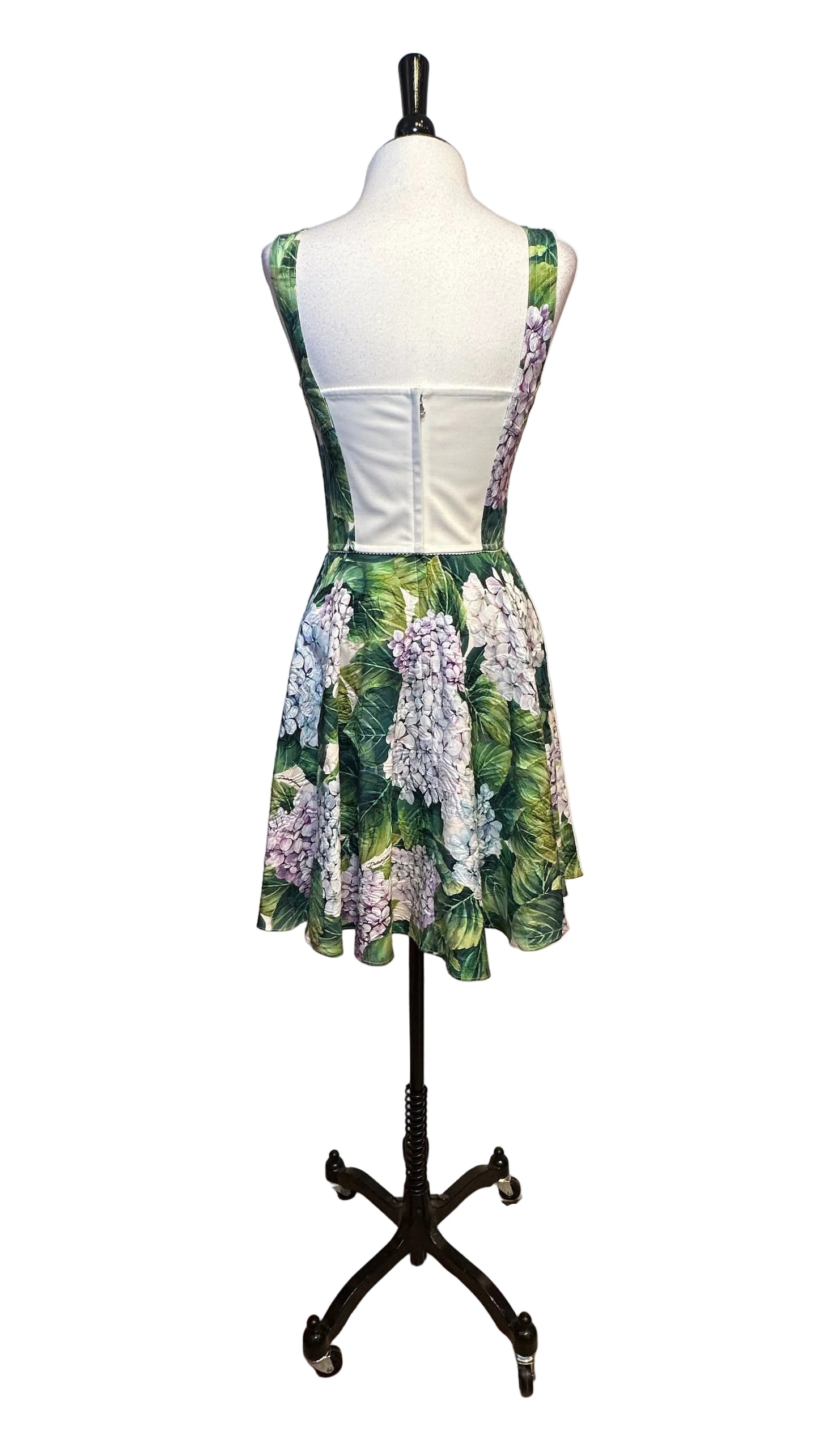 DOLCE & GABBANA - Lilac and Leaf Print Dress - 40