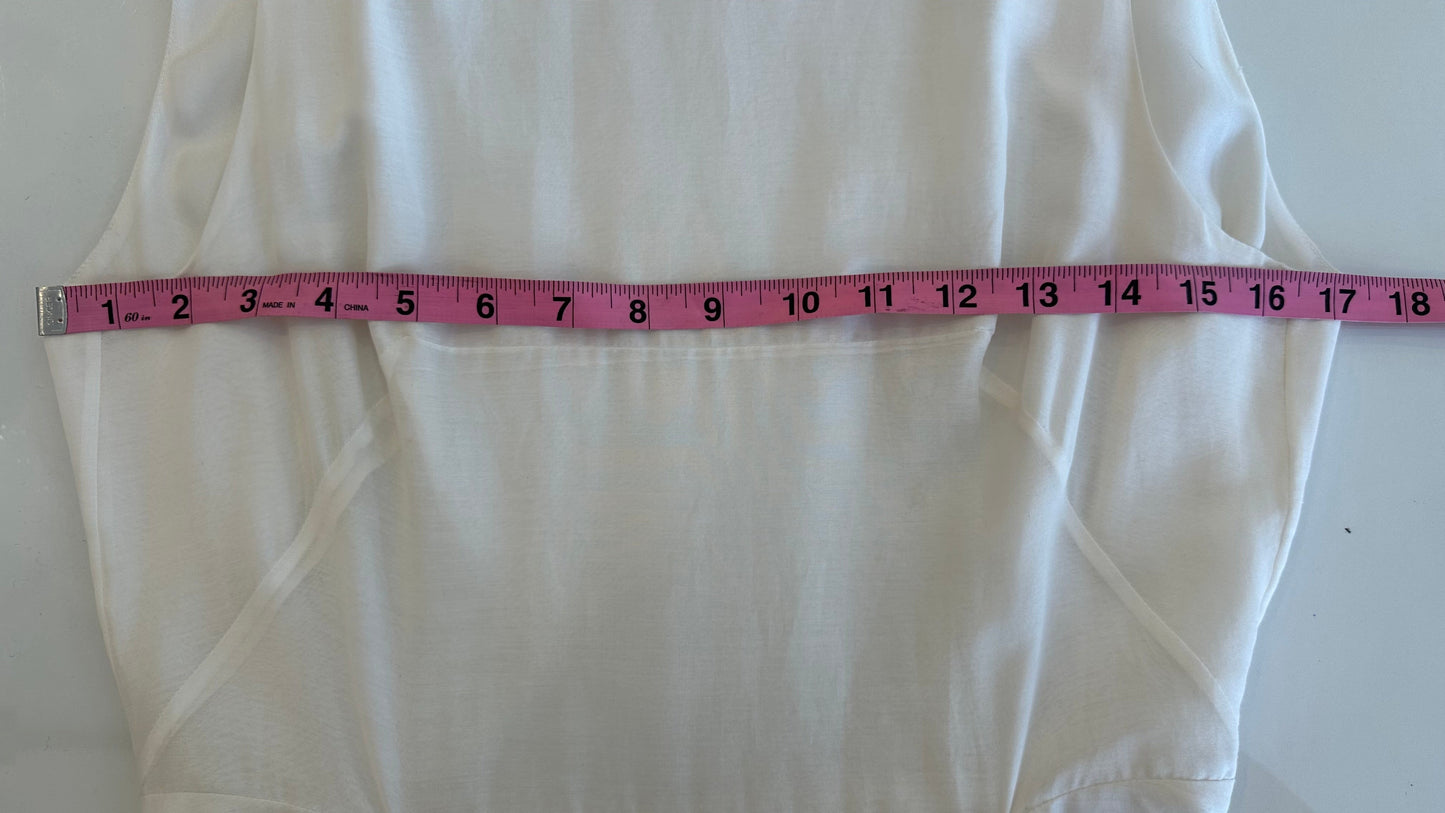 morgane le fay - White Cotton Backless Dress - Medium