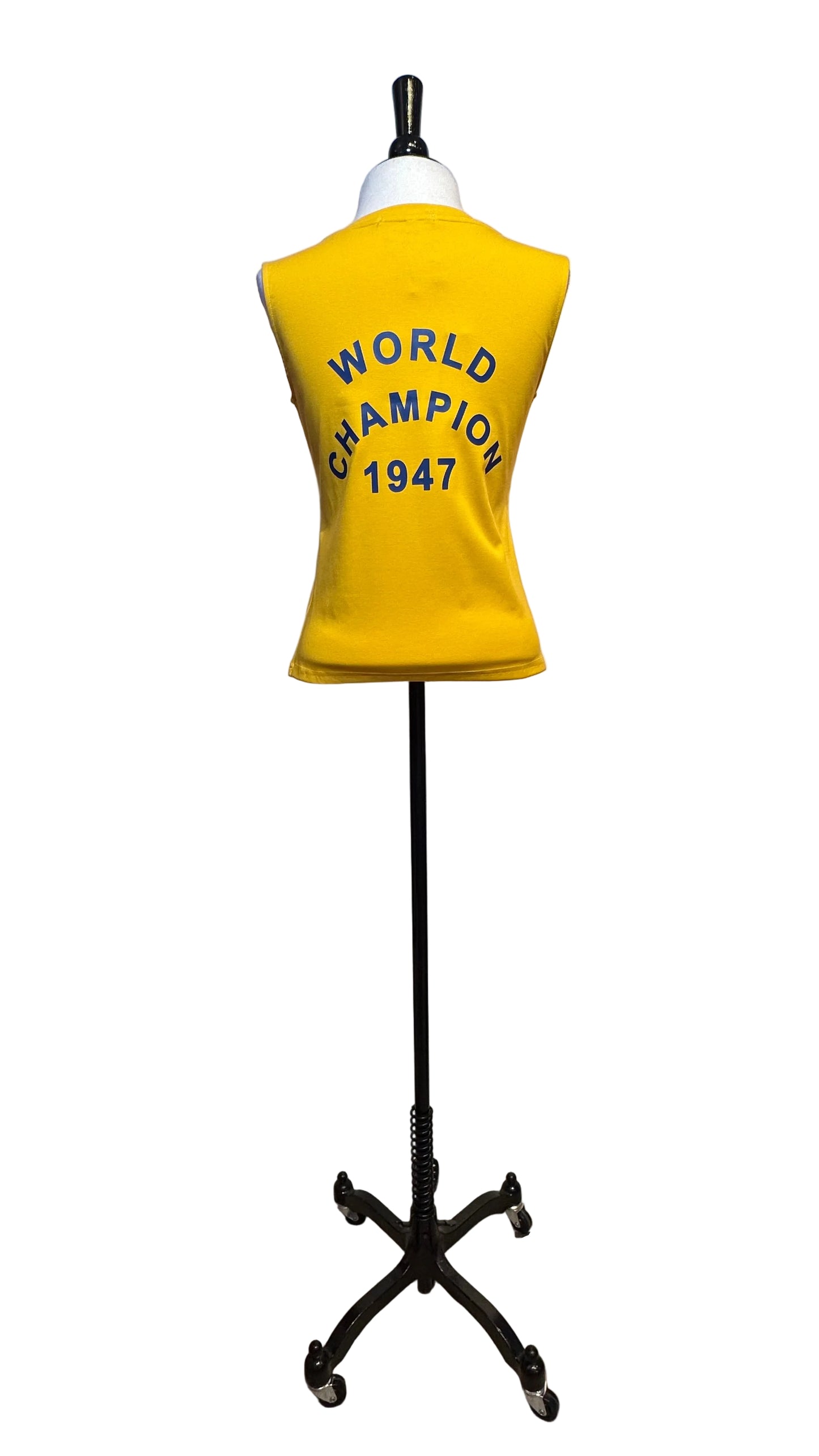 Christian Dior - "J'ADORE DIOR" Mustard Graphic Tee - Medium