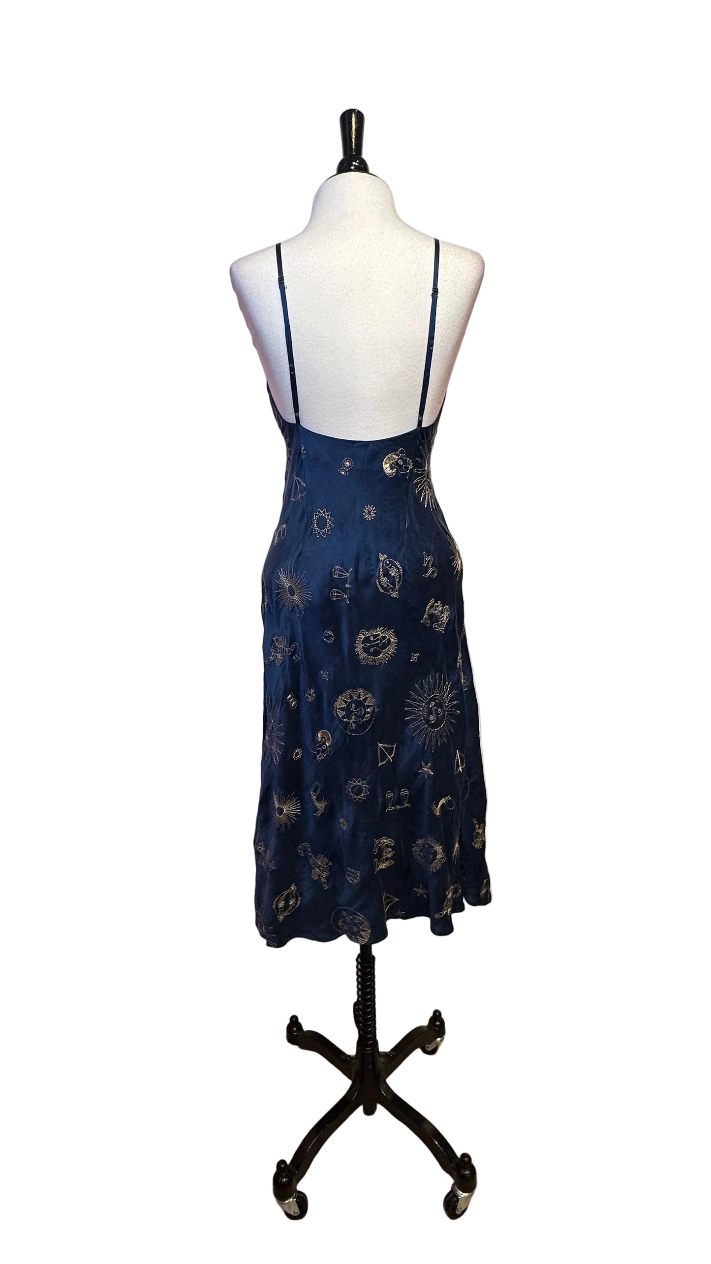 Realisation - Celestial Embroidered Slip Dress - Small