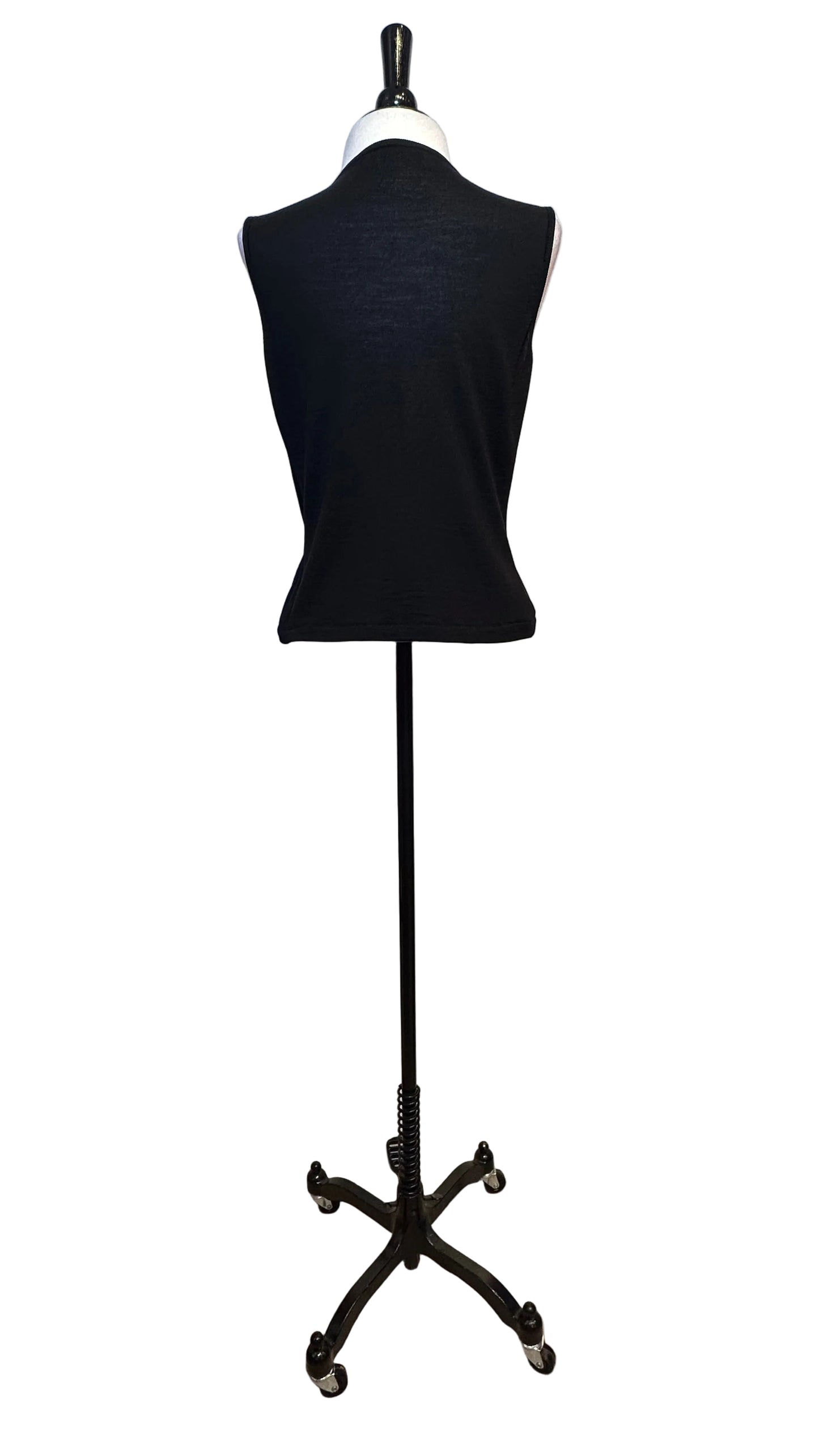 DOLCE & GABBANA - Black Sleeveless Ruffle Sweater - 42