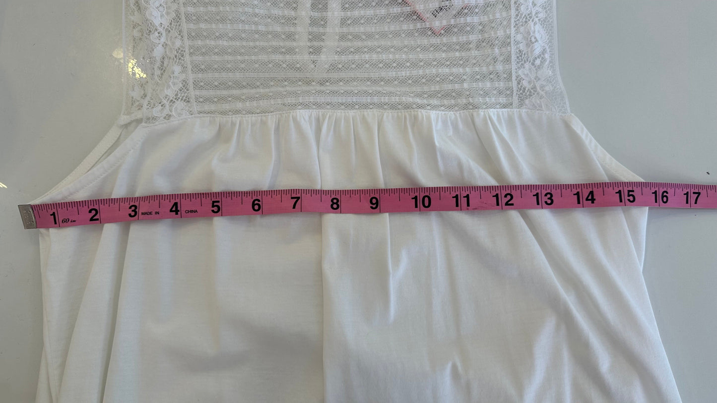 Burberry - White Lace Sleeveless Top - Small