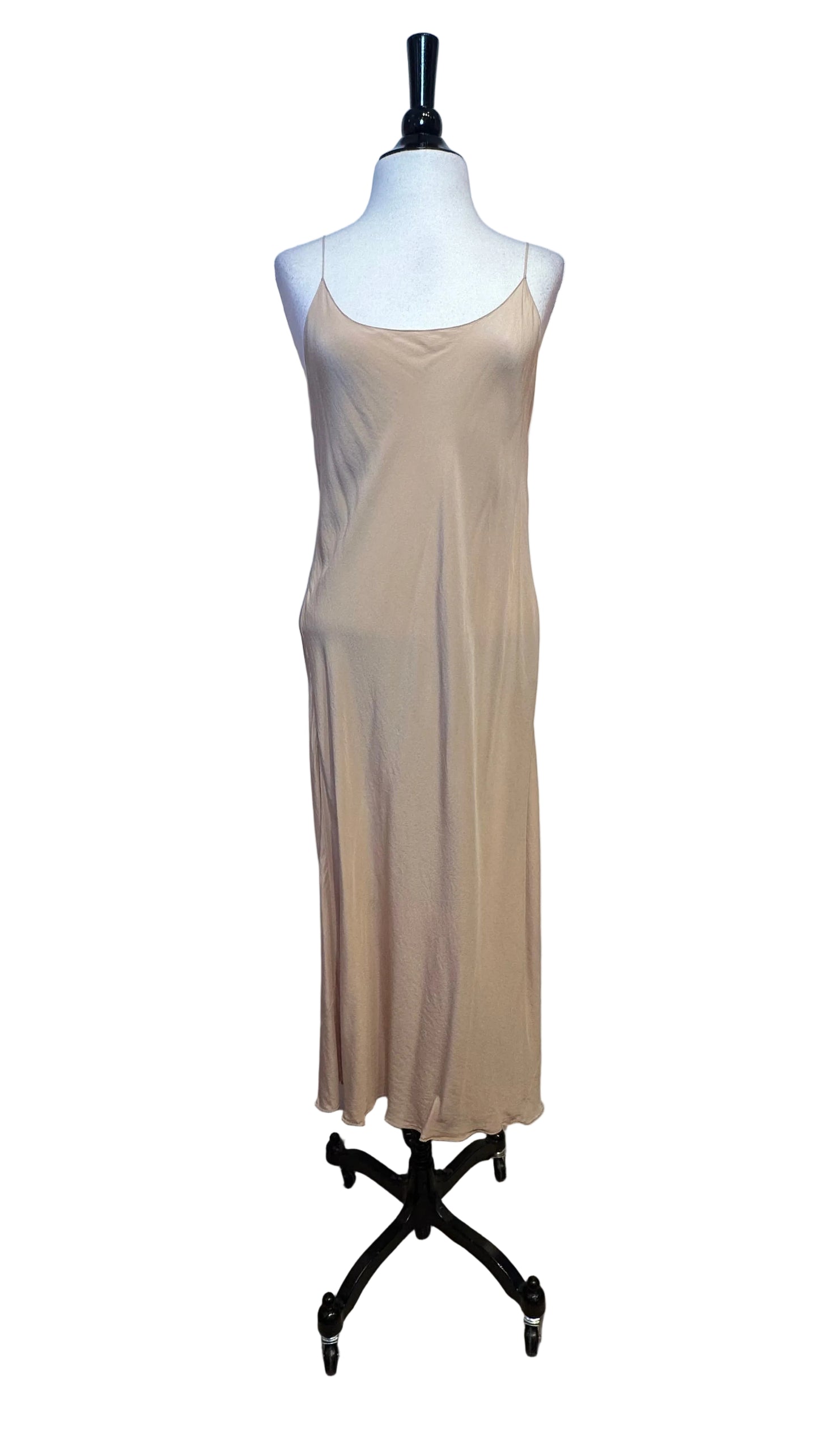 Oscar de la Renta - Nude Silk Slip Dress - 10