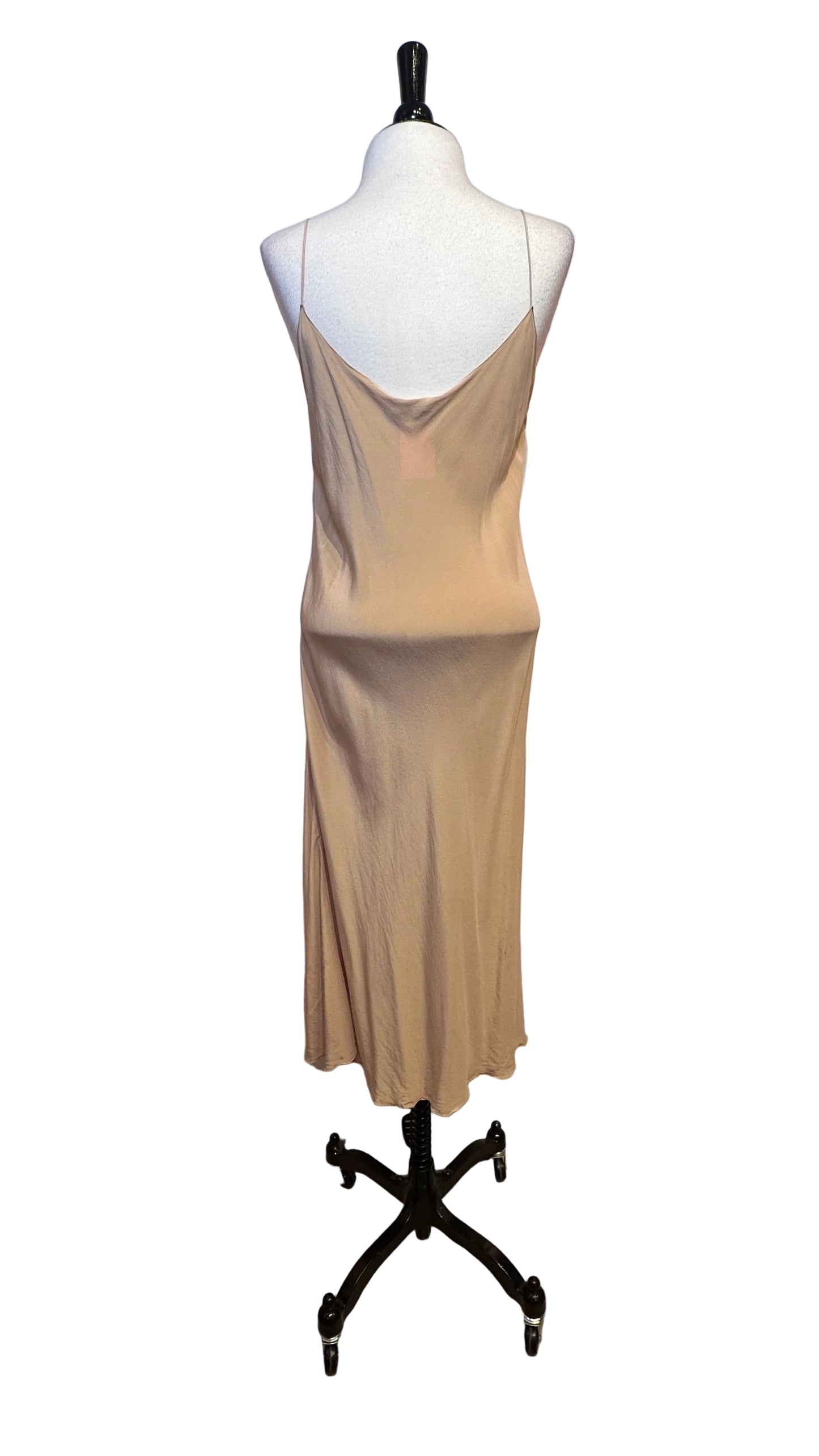 Oscar de la Renta - Nude Silk Slip Dress - 10