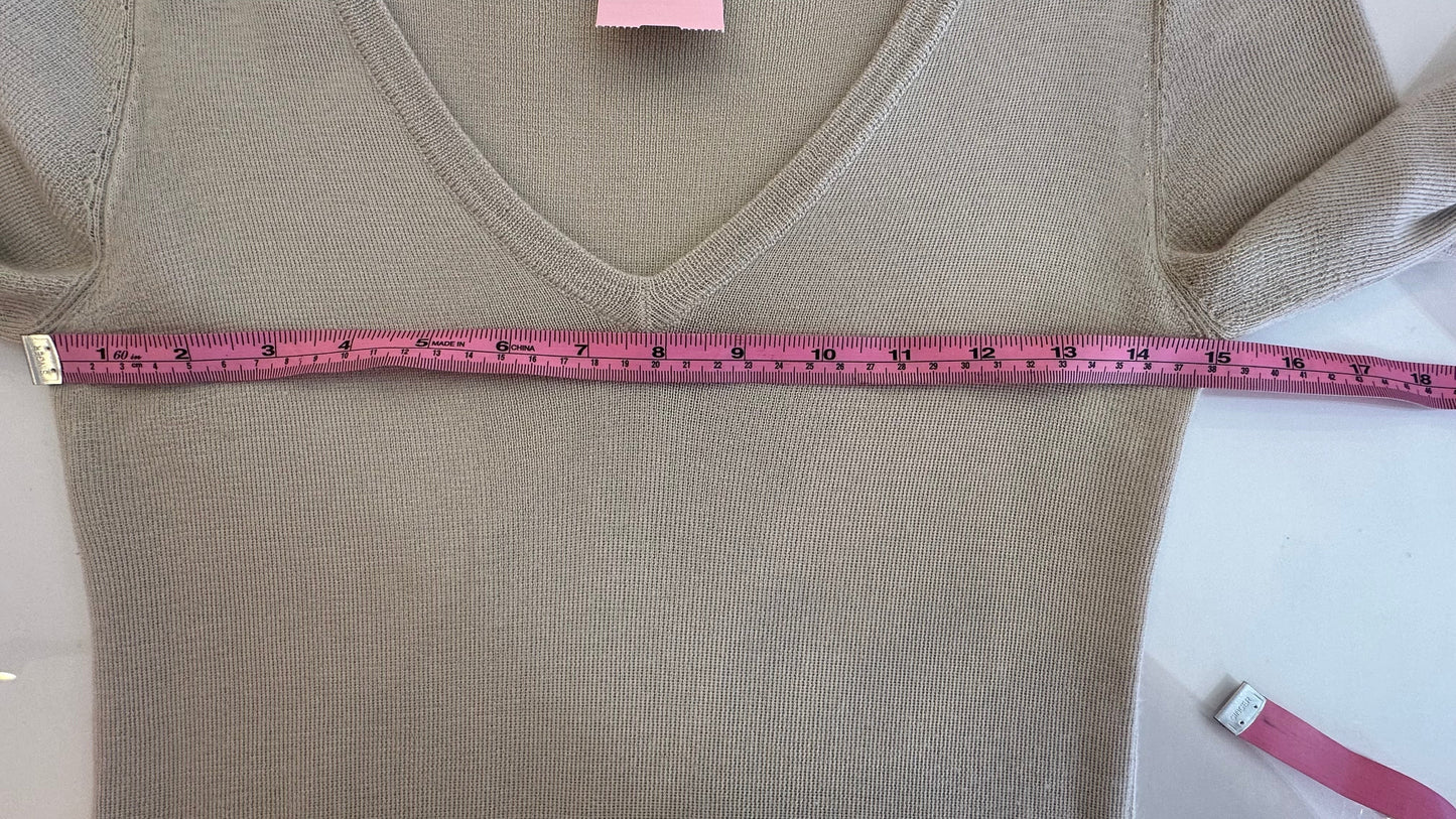 Prada - Beige 3/4 Sleeve Sweater - 42