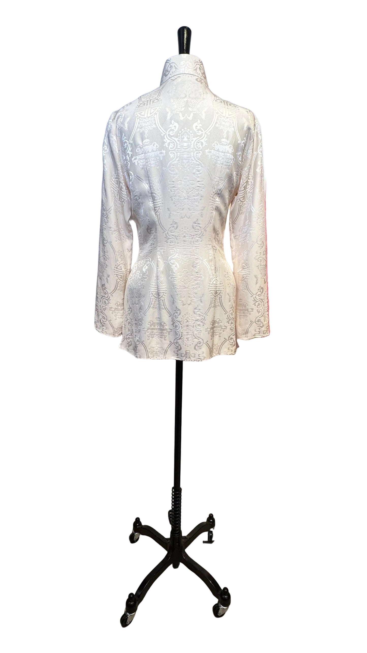 Shanghai Tang - Cream Silk Cheongsam Jacket - 8