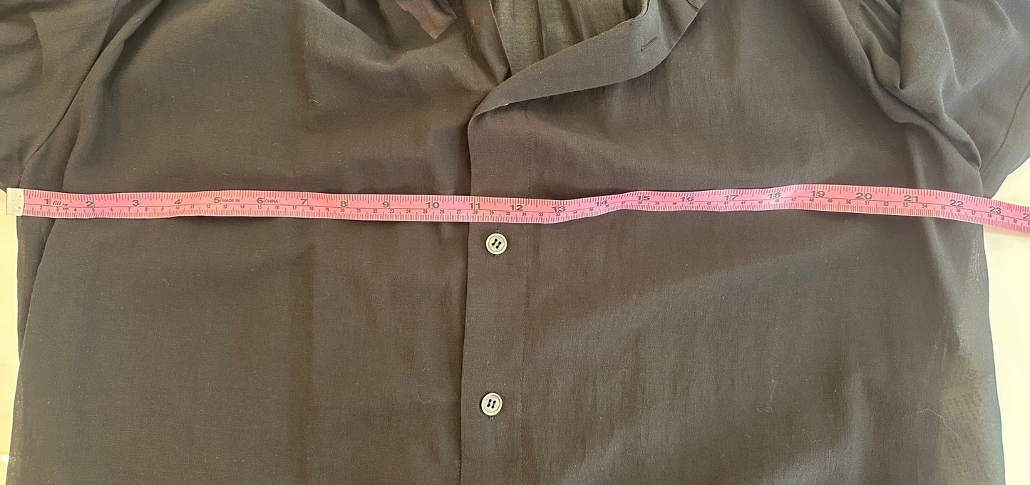 tricot COMME des GARCONS - Black Button Up Blouse - Medium