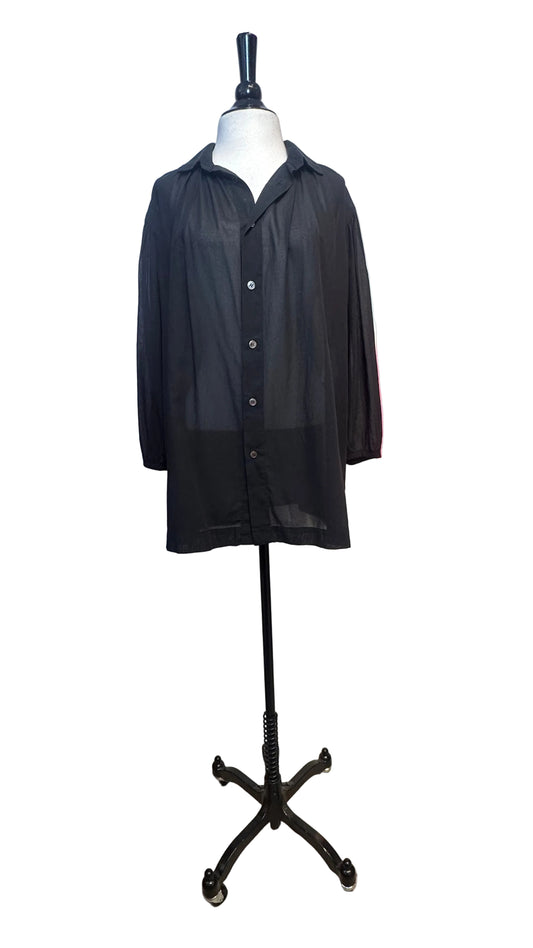 tricot COMME des GARCONS - Black Button Up Blouse - Medium