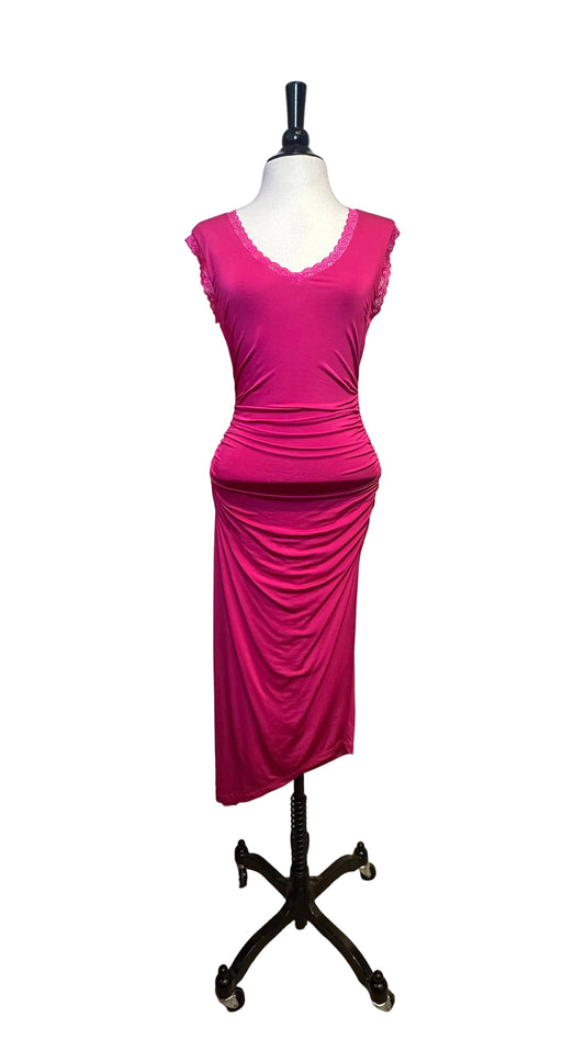 LoveShackFancy - Parmida Ruched Asymmetrical Dress - X-Small