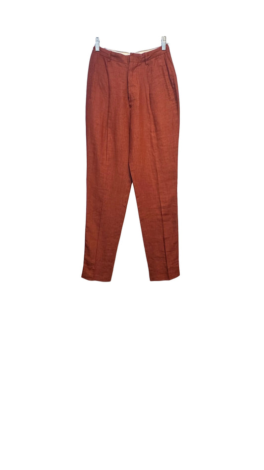 Romeo Gigli - Vintage Rust Linen Trousers - 40