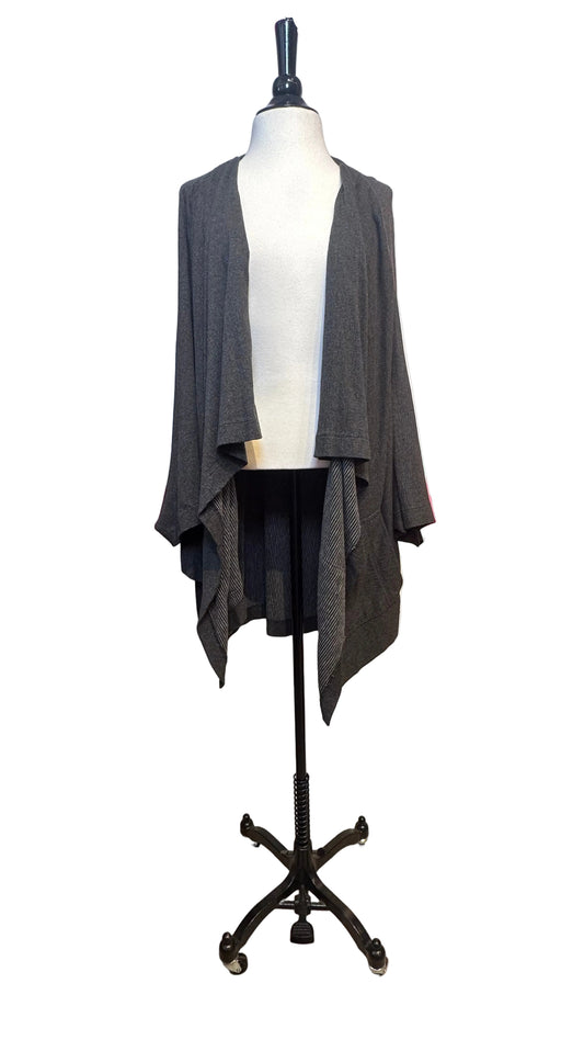 Plantation - Vintage Gray Drape Open Shacket - Small