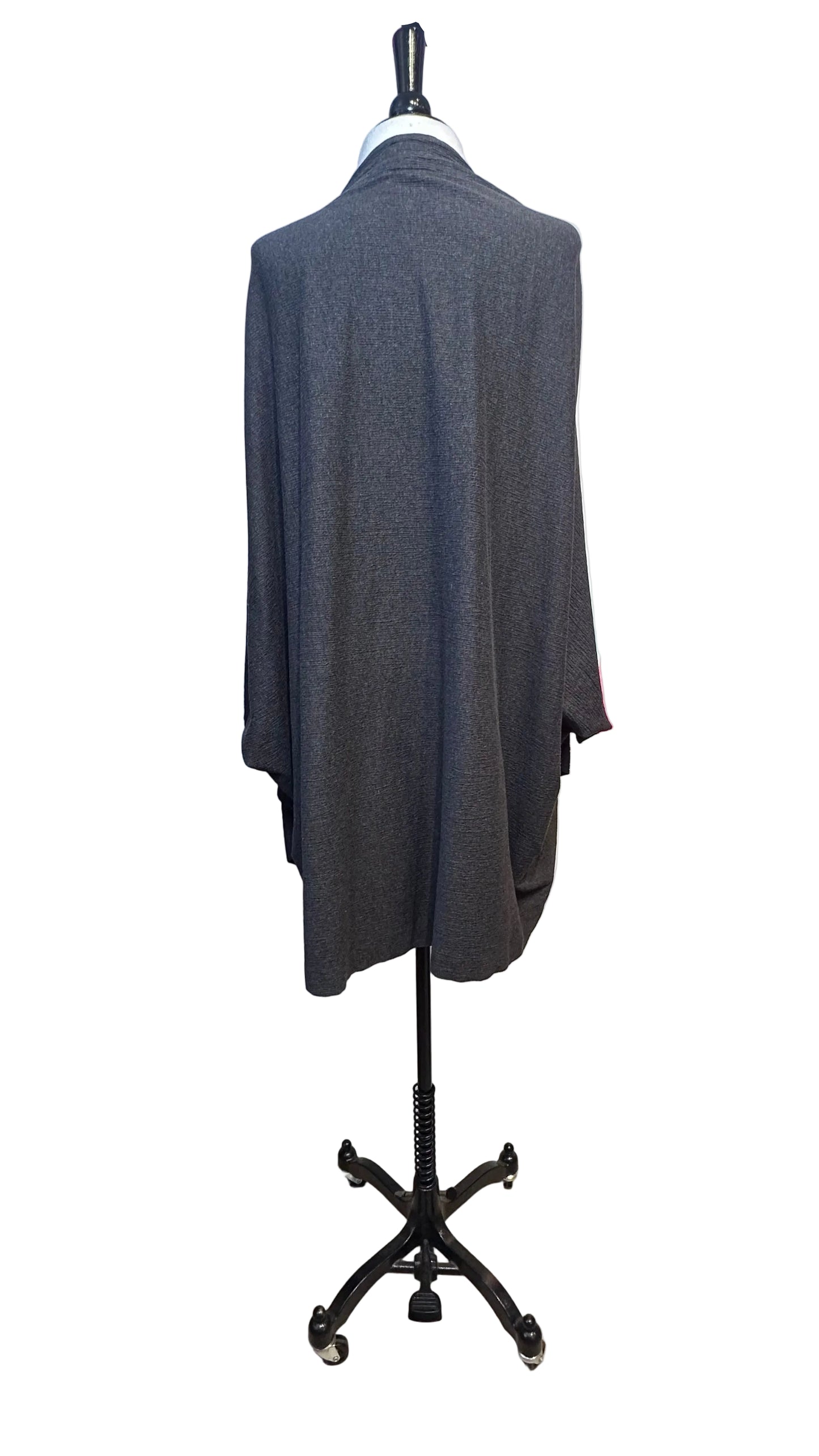 Plantation - Vintage Gray Drape Open Shacket - Small