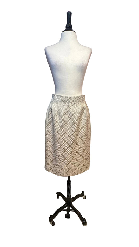 Christian Dior - Vintage Champagne Pencil Skirt - 8