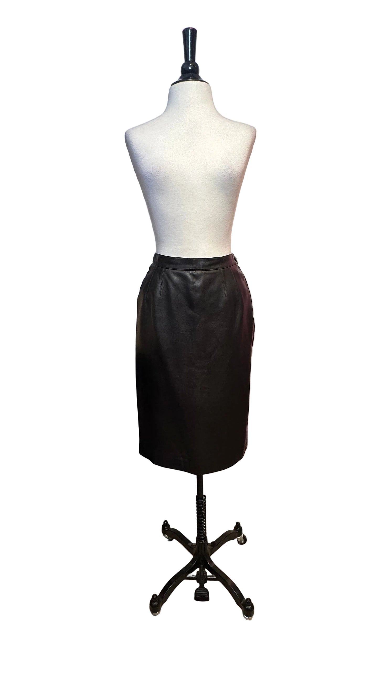 Yves Saint Laurent - Rive Gauche Vintage Leather Pencil Skirt - 38