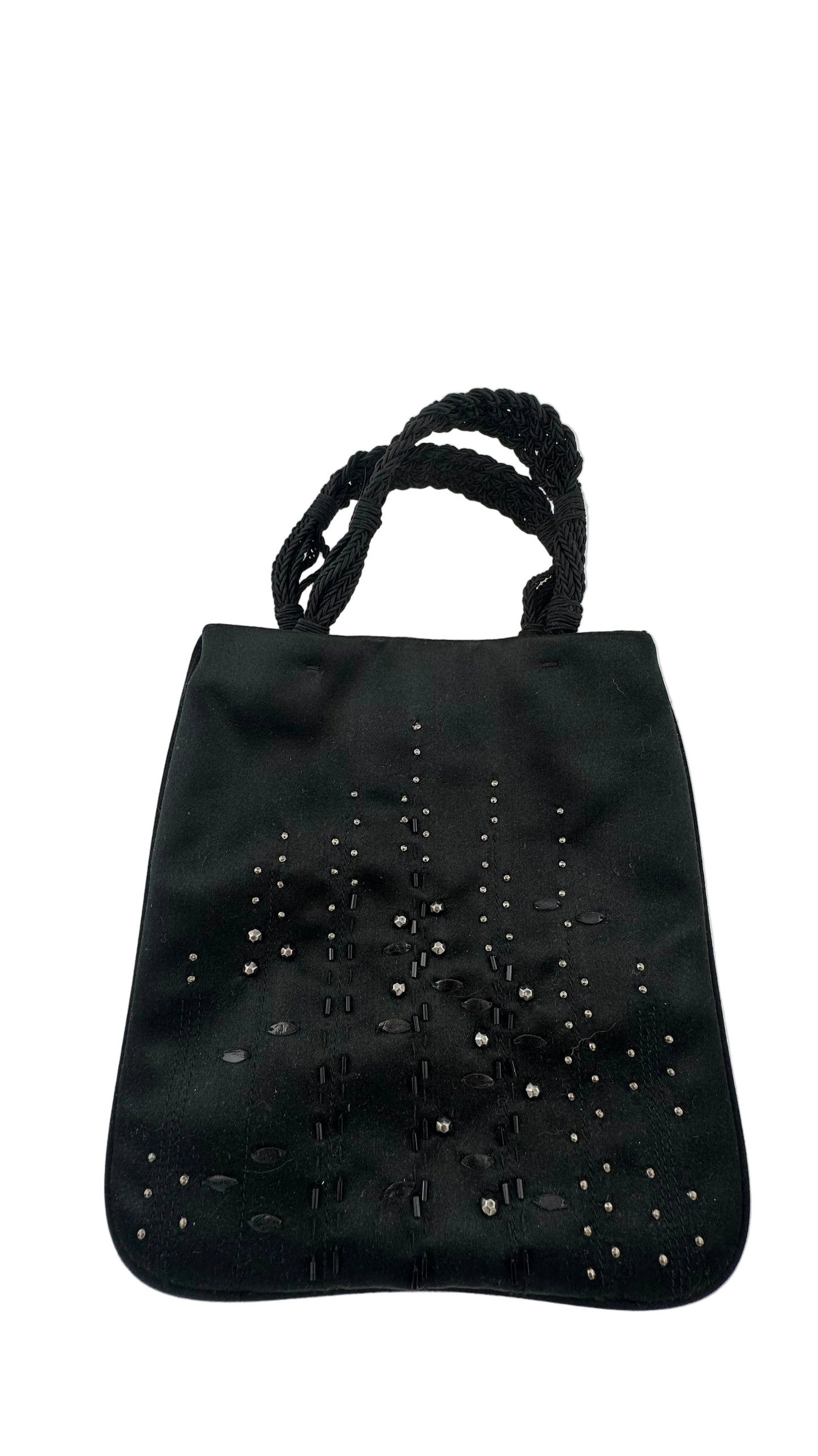 Prada - VINTAGE Raso Satin Beaded Evening Bag
