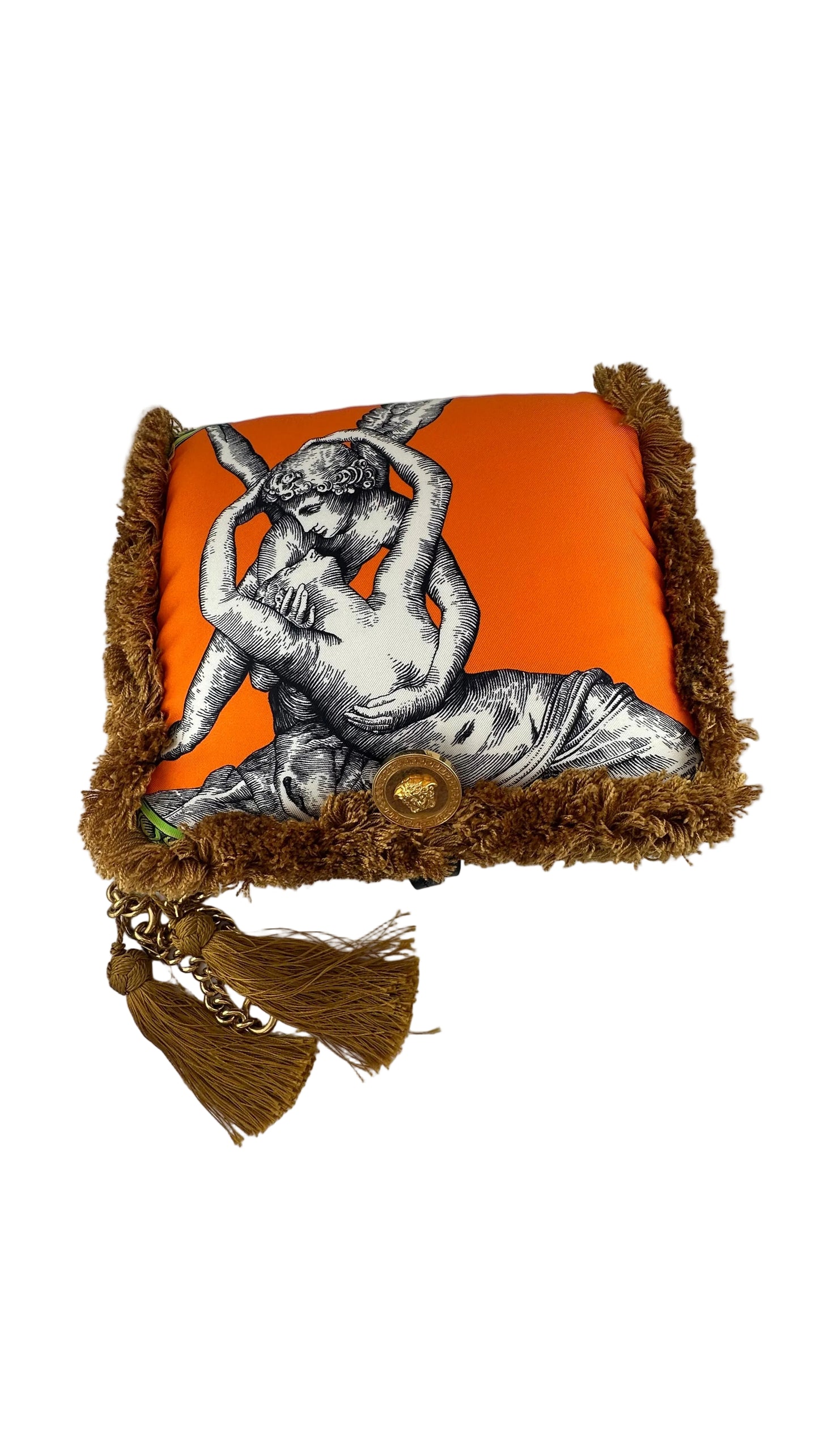 VERSACE - Pillow Talk Silk Tangerine Bag
