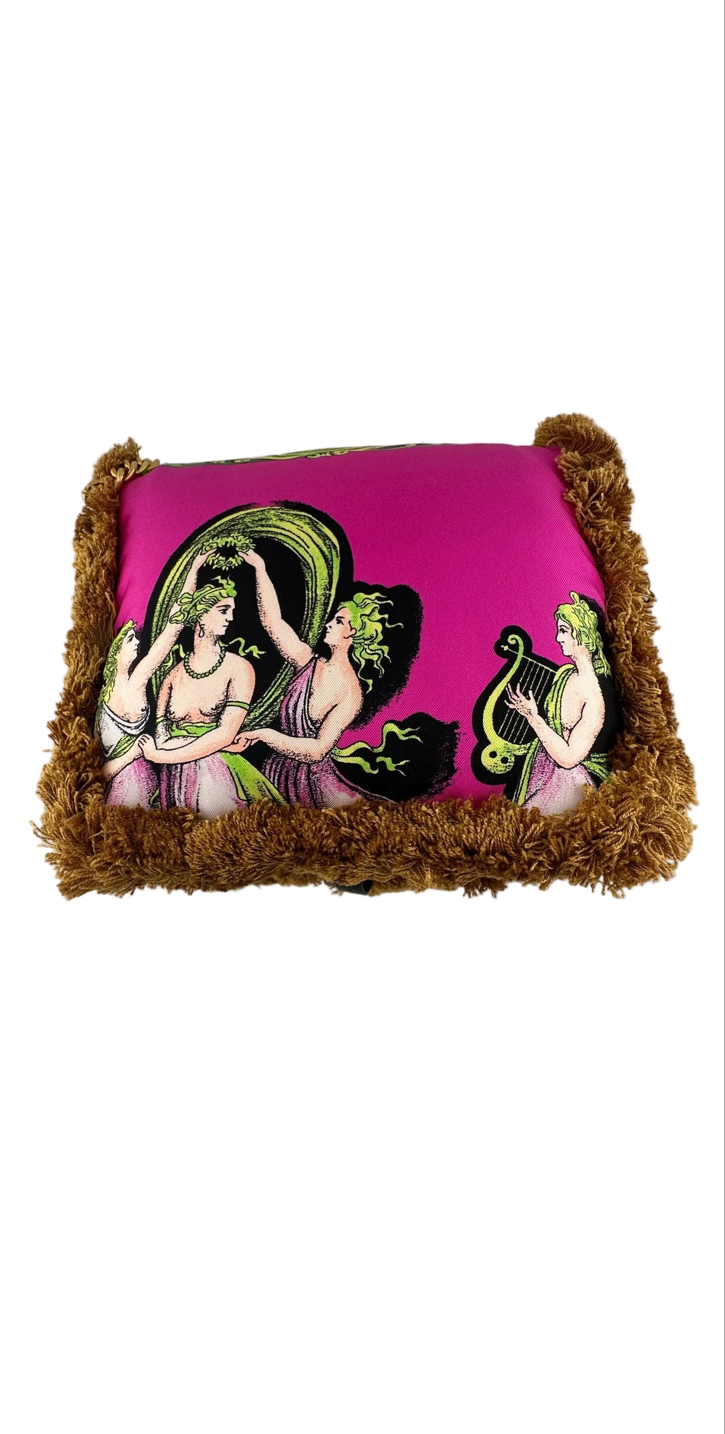 VERSACE - Pillow Talk Silk Tangerine Bag