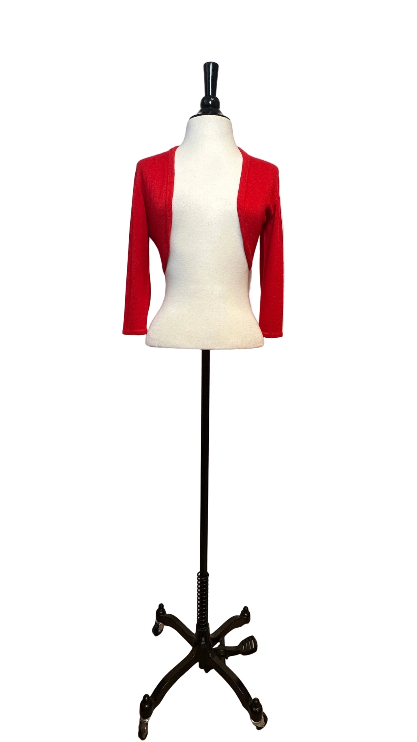 Oscar De La Renta - Red Knit Bolero - XS