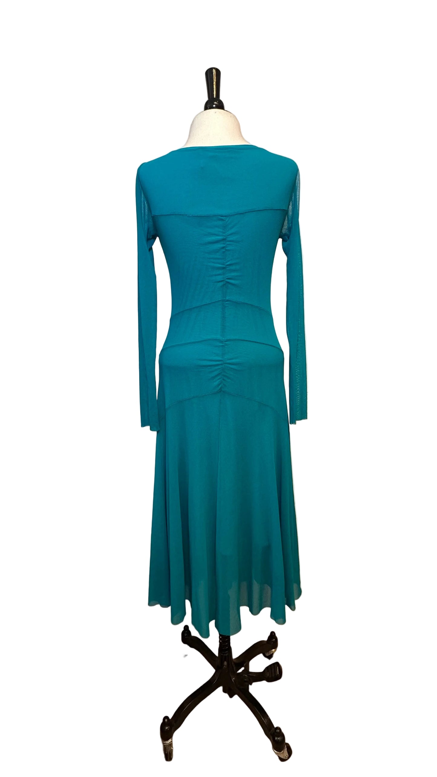 FUZZI - Aqua Stretch Mesh Dress - M
