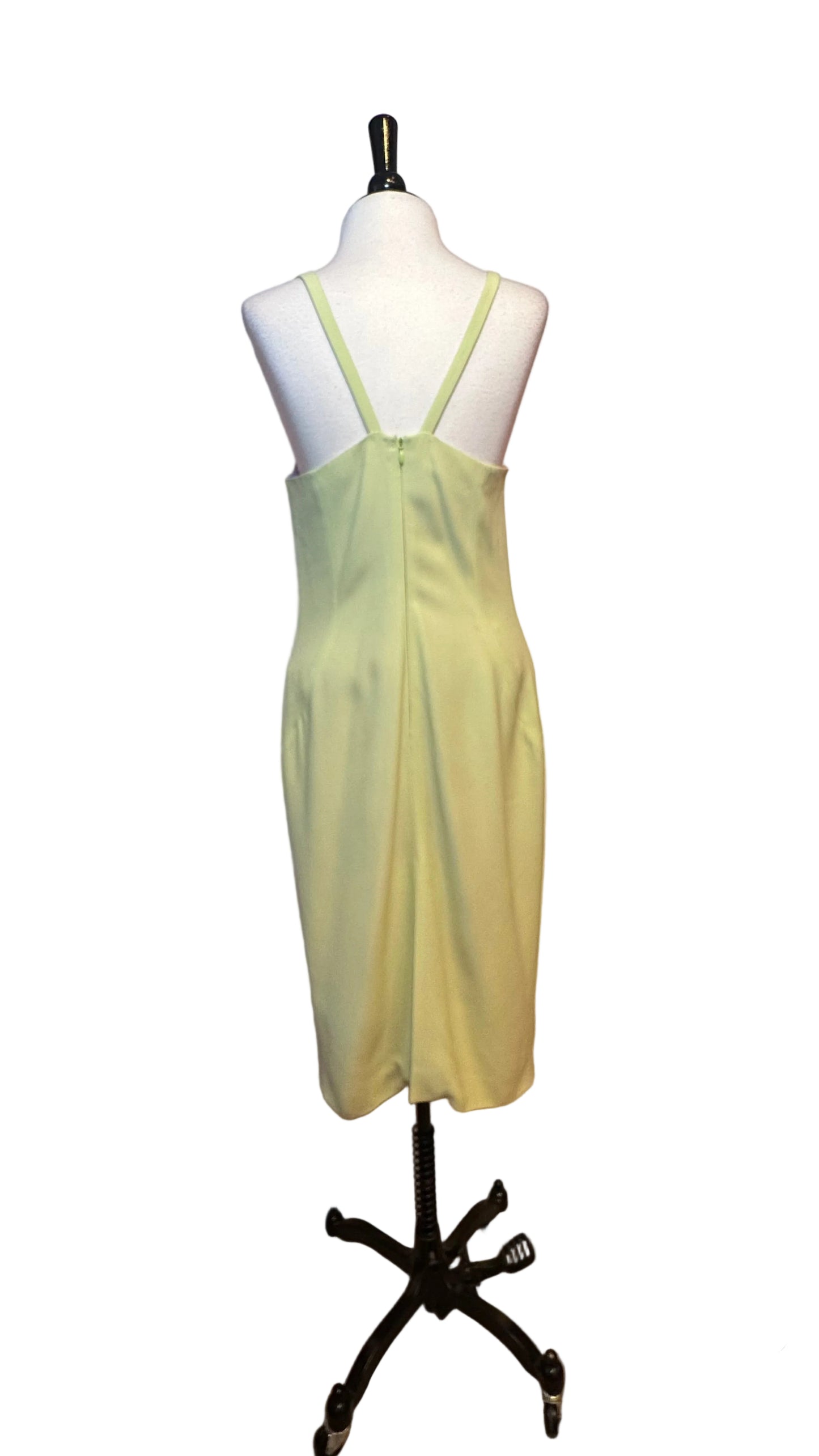 Versace - VINTAGE Yellow-Lime Sheath Dress - 44