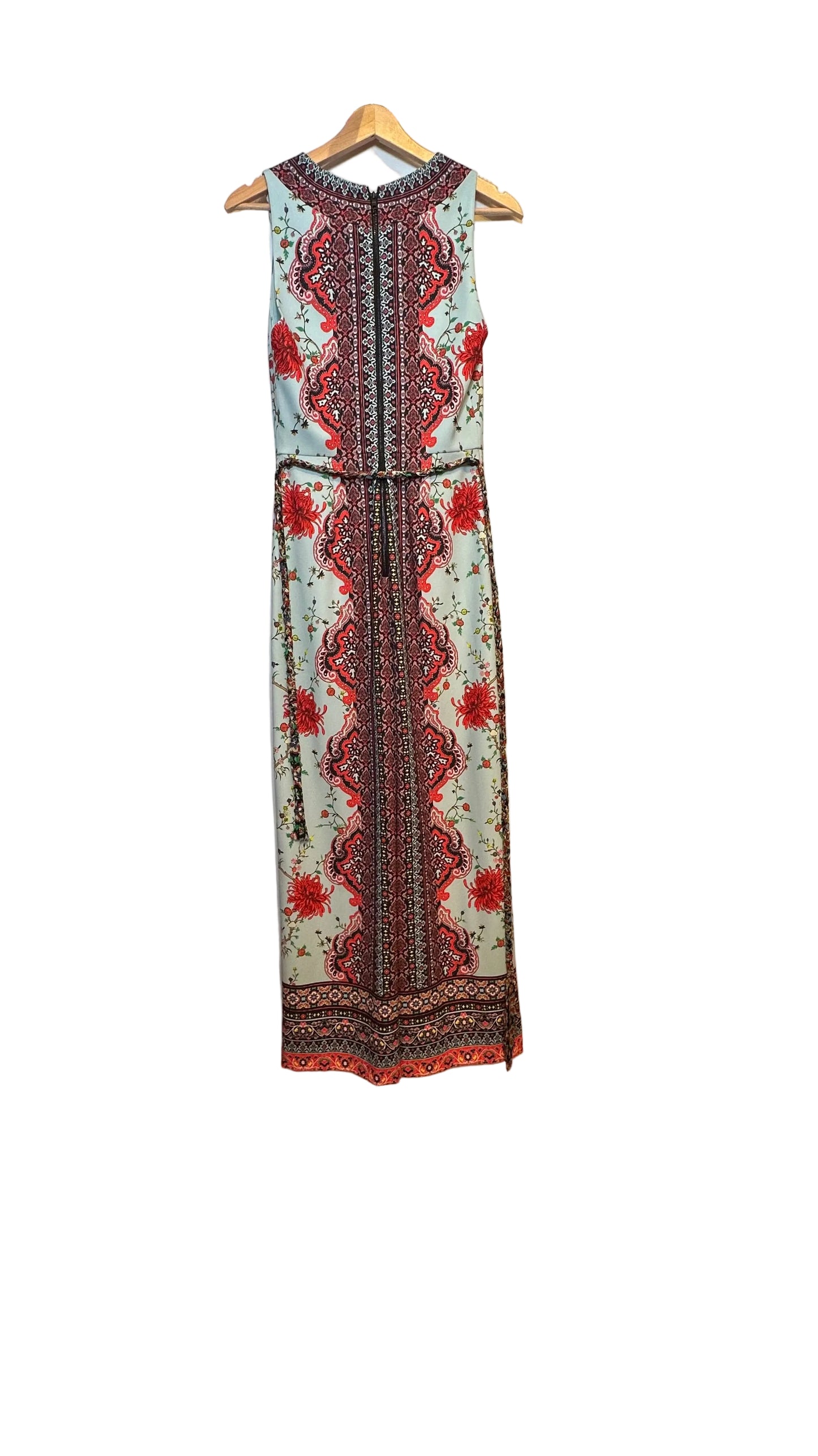 Alice + Olivia - Audrie Blue Red Print Pleated Jumpsuit - 2