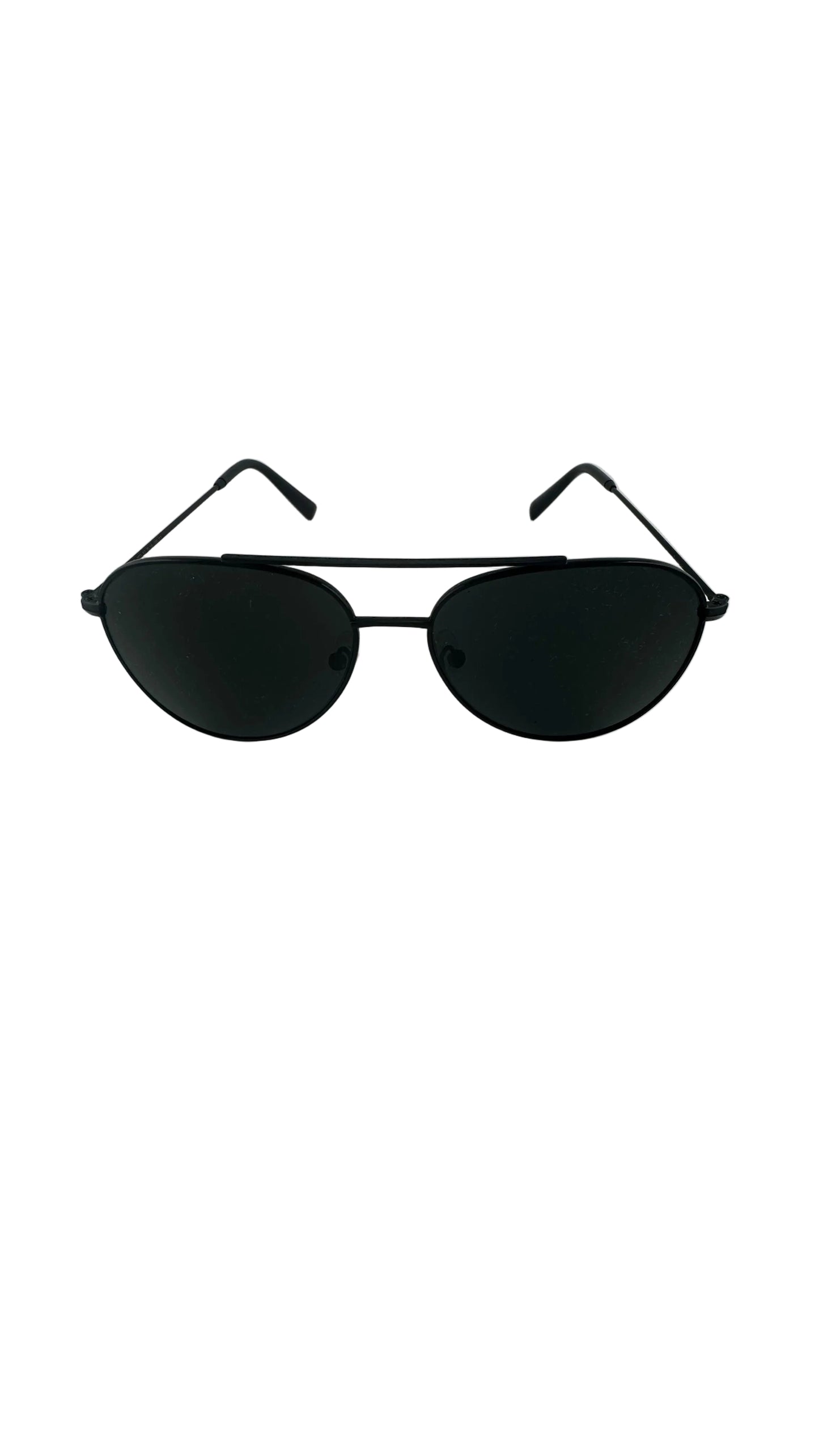 Jade Black - RARE Black Blue Aviator Sunglasses - JB-003