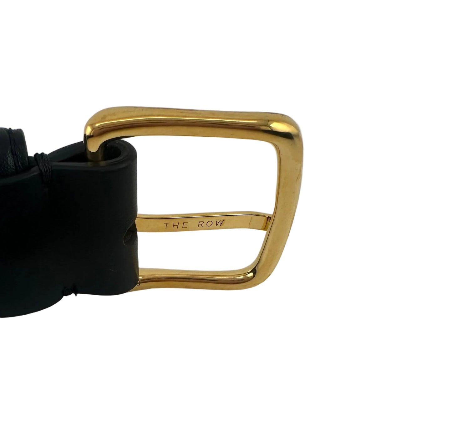 The Row - Classic Black Leather Belt - L