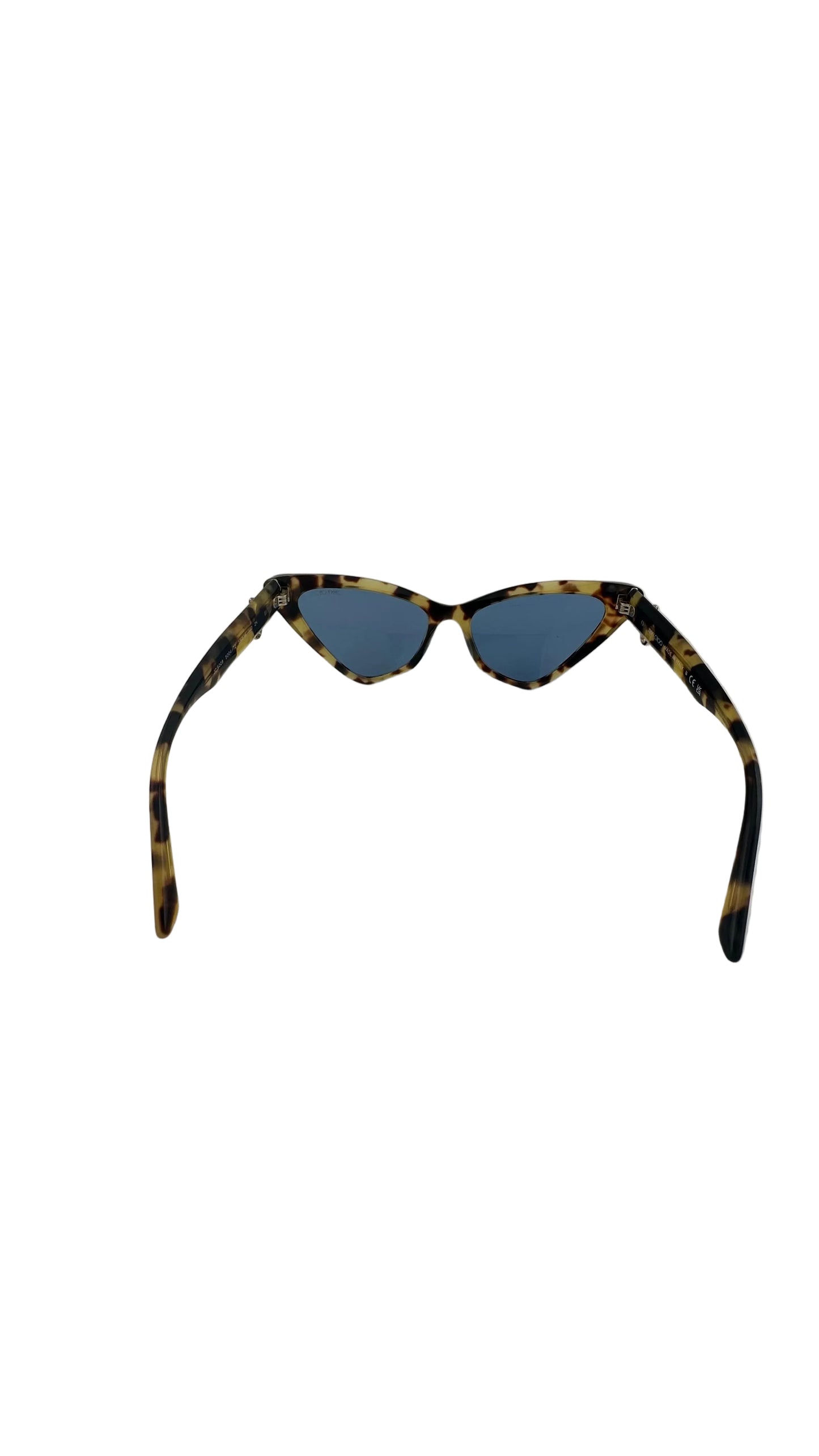 Jimmy Choo - Sol Tortoiseshell Cat-Eye Sunglasses with Blue Lenses