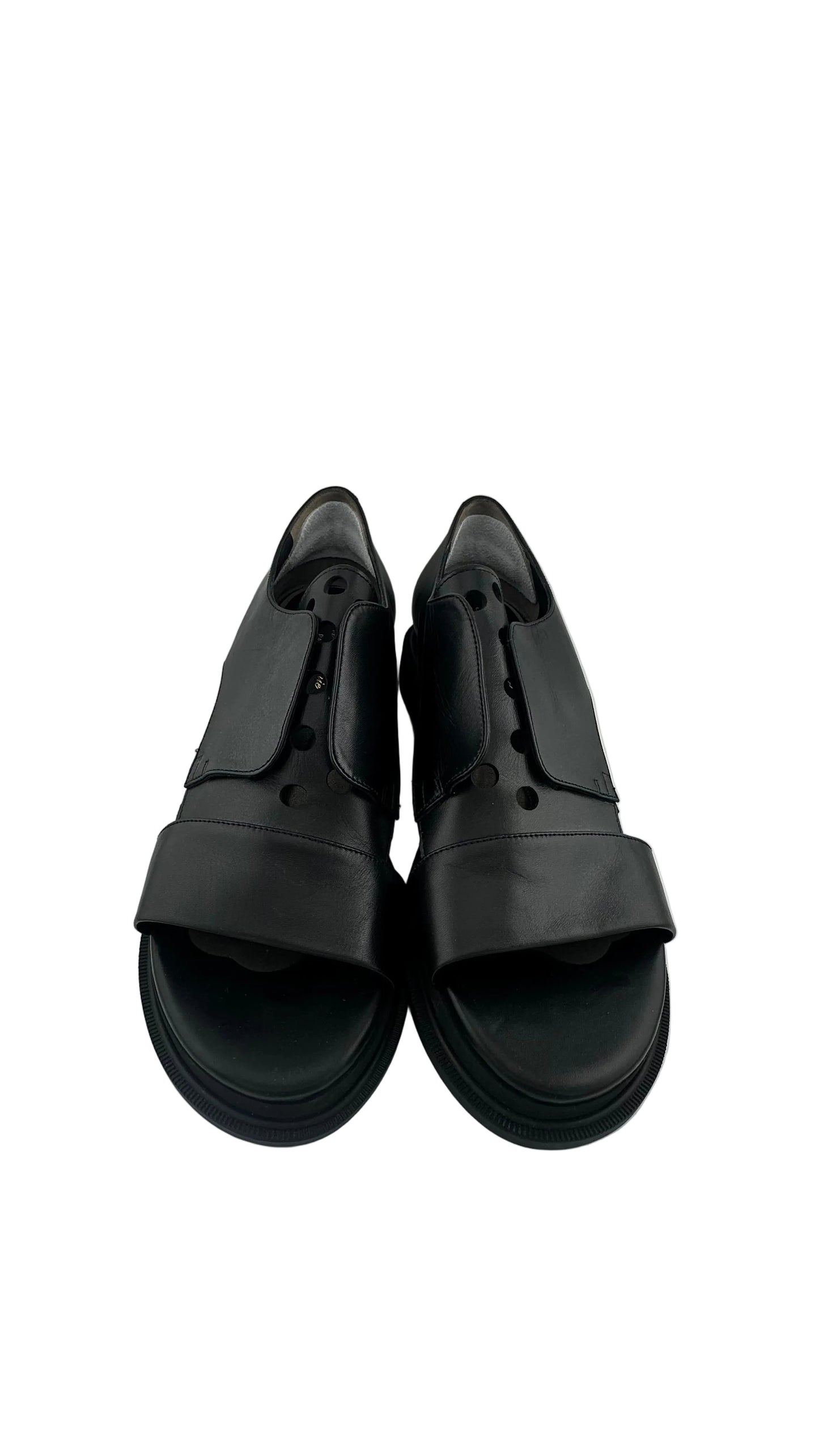 Robert Clergerie - Black Leather Hybrid Loafer Sandals - 41
