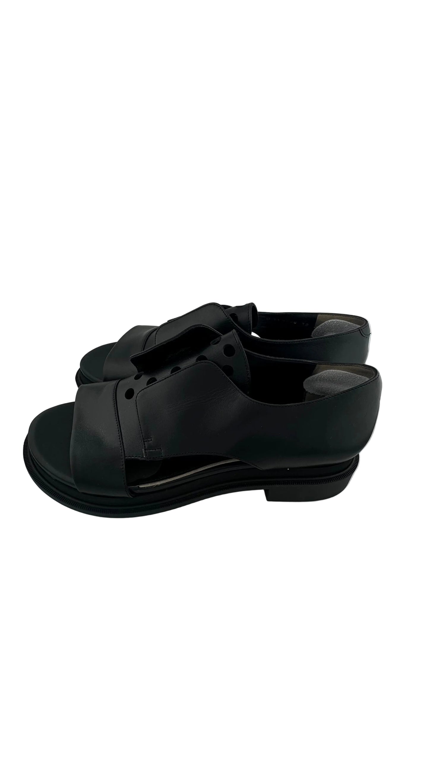 Robert Clergerie - Black Leather Hybrid Loafer Sandals - 41
