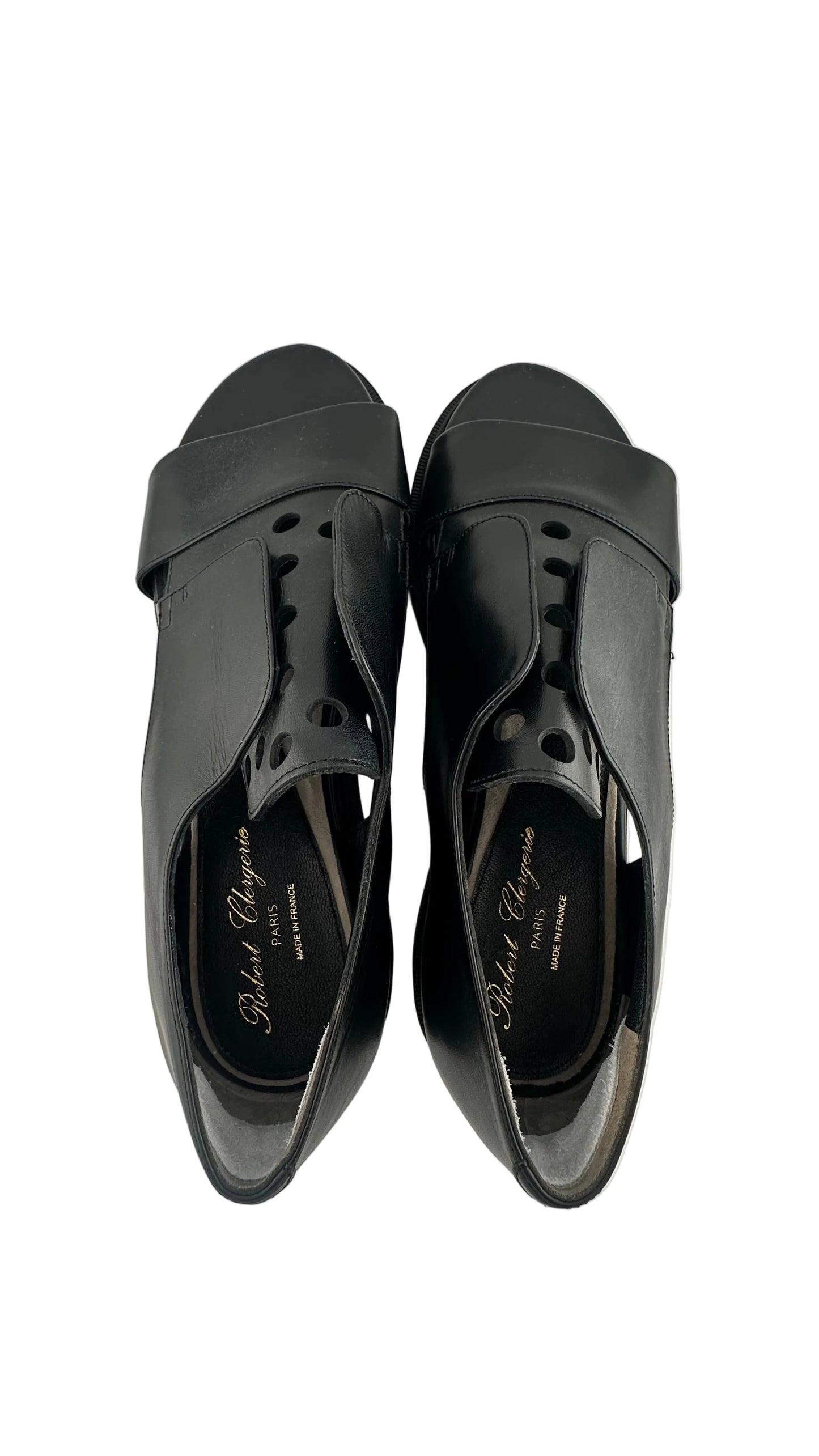 Robert Clergerie - Black Leather Hybrid Loafer Sandals - 41