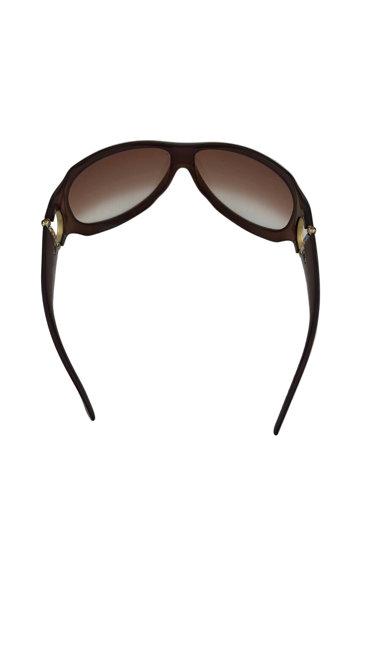 Gucci - VINTAGE Y2K Hasler Brown Floral Horsebit Sunglasses - GG2900/S