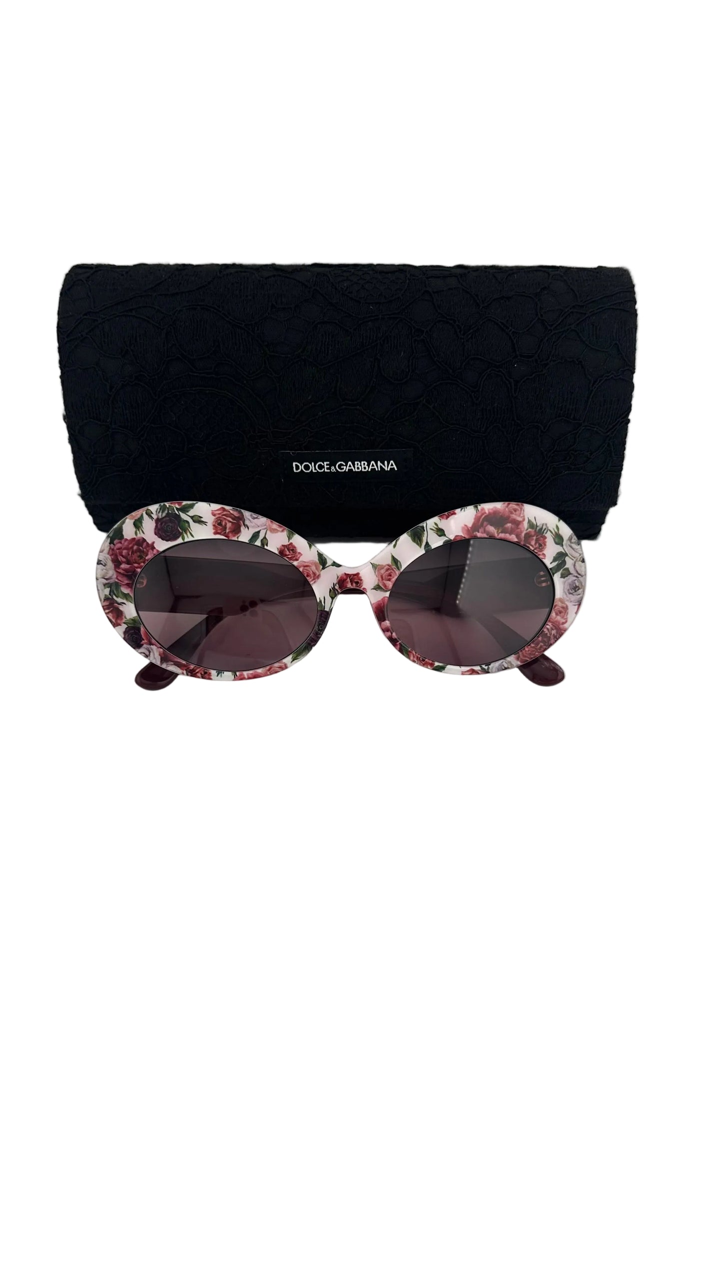 DOLCE & GABBANA - Rose Colored Oval Sunglasses