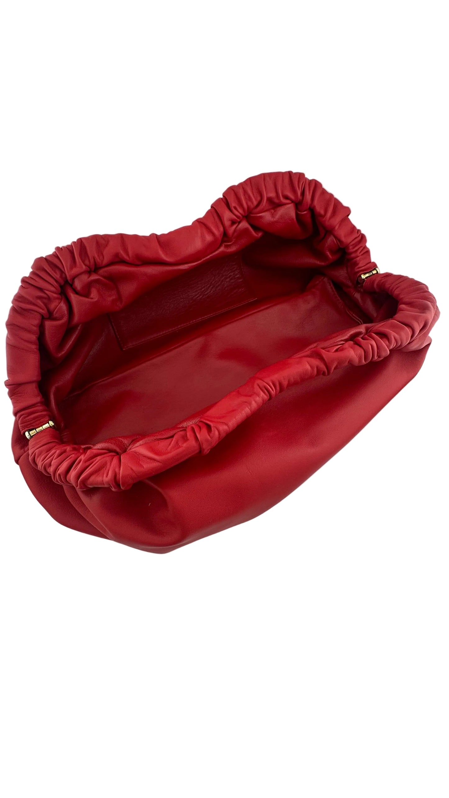 Mansur Gavriel - Flamma Red Cloud Leather Clutch